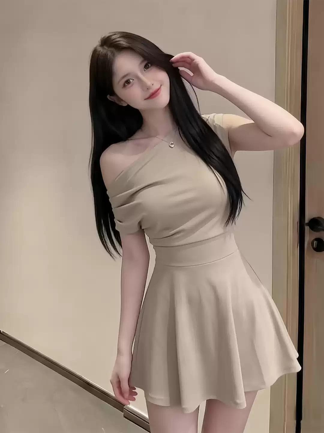 빛 요리 한 로얄 자매 착용 가져 가라. 고급 센스 품격 허리 수축 슬림해 보이는 미니 스커트 고유 한 슈퍼 잘 생긴 ~ 중 드레스 2026 여름 상세 이미지 4