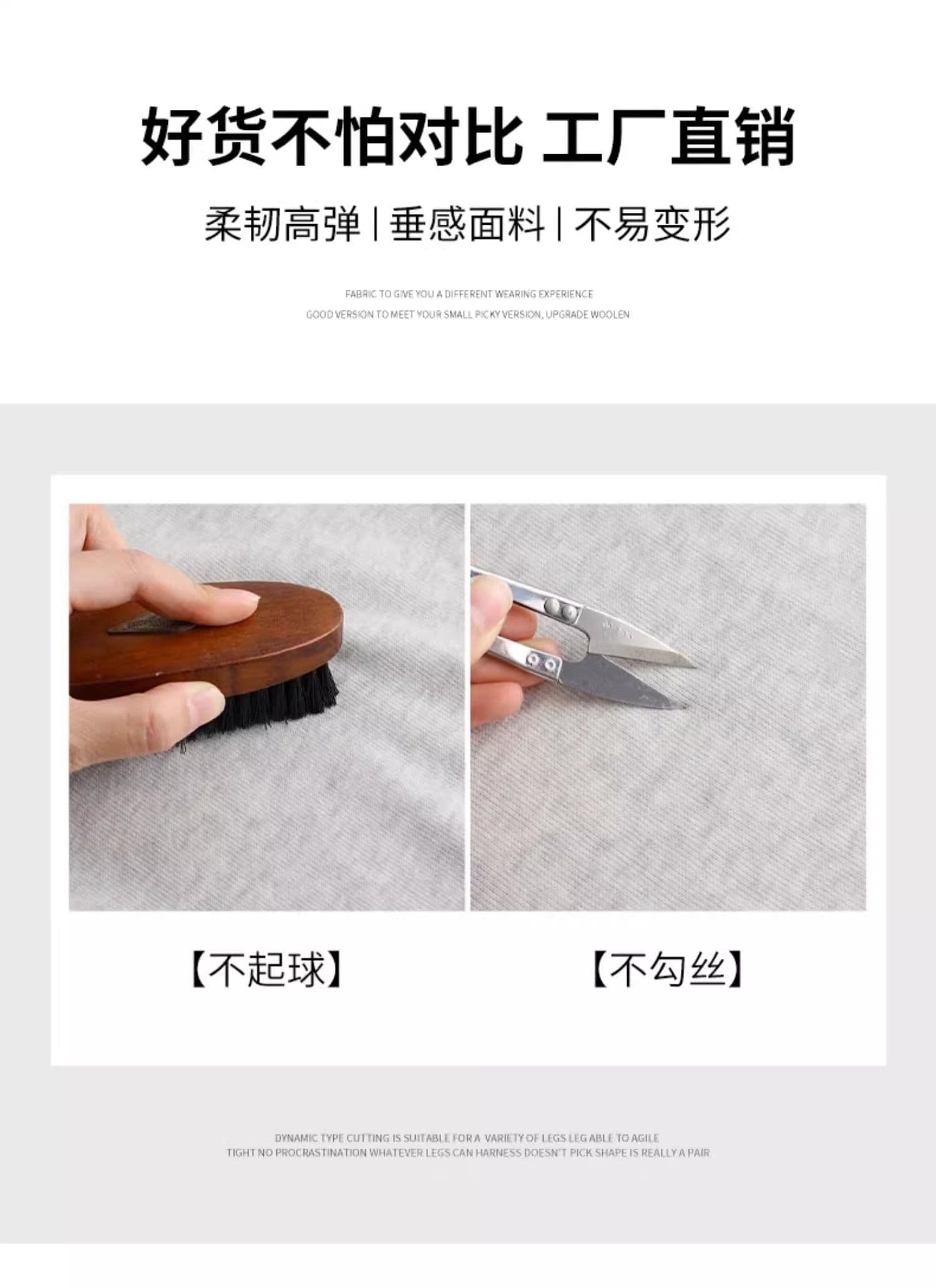 아메리칸 운동 바지 여성 가을 겨울 2025 새로운 털이 있는 와이드 레그 팬츠 루즈핏 조거 캐주얼 작은 키 회색 웨이 바지 상세 이미지 5