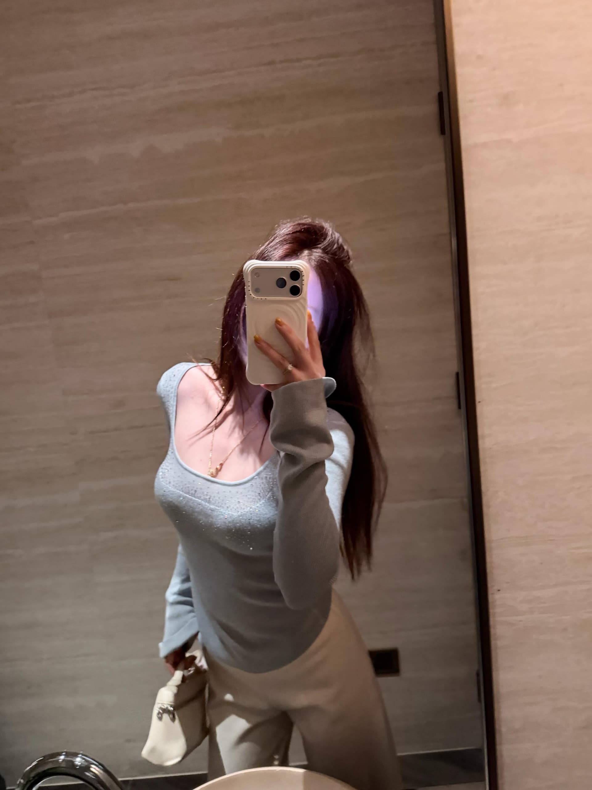 핫픽스 긴팔 니트 스웨터 여성 가을 겨울 파란색 스웨터 허리 수축 몸매 가꾸기 인사이드 가져 가라. 기본 셔츠 순수한 욕망 아름다운 작은 맨위 상세 이미지 3