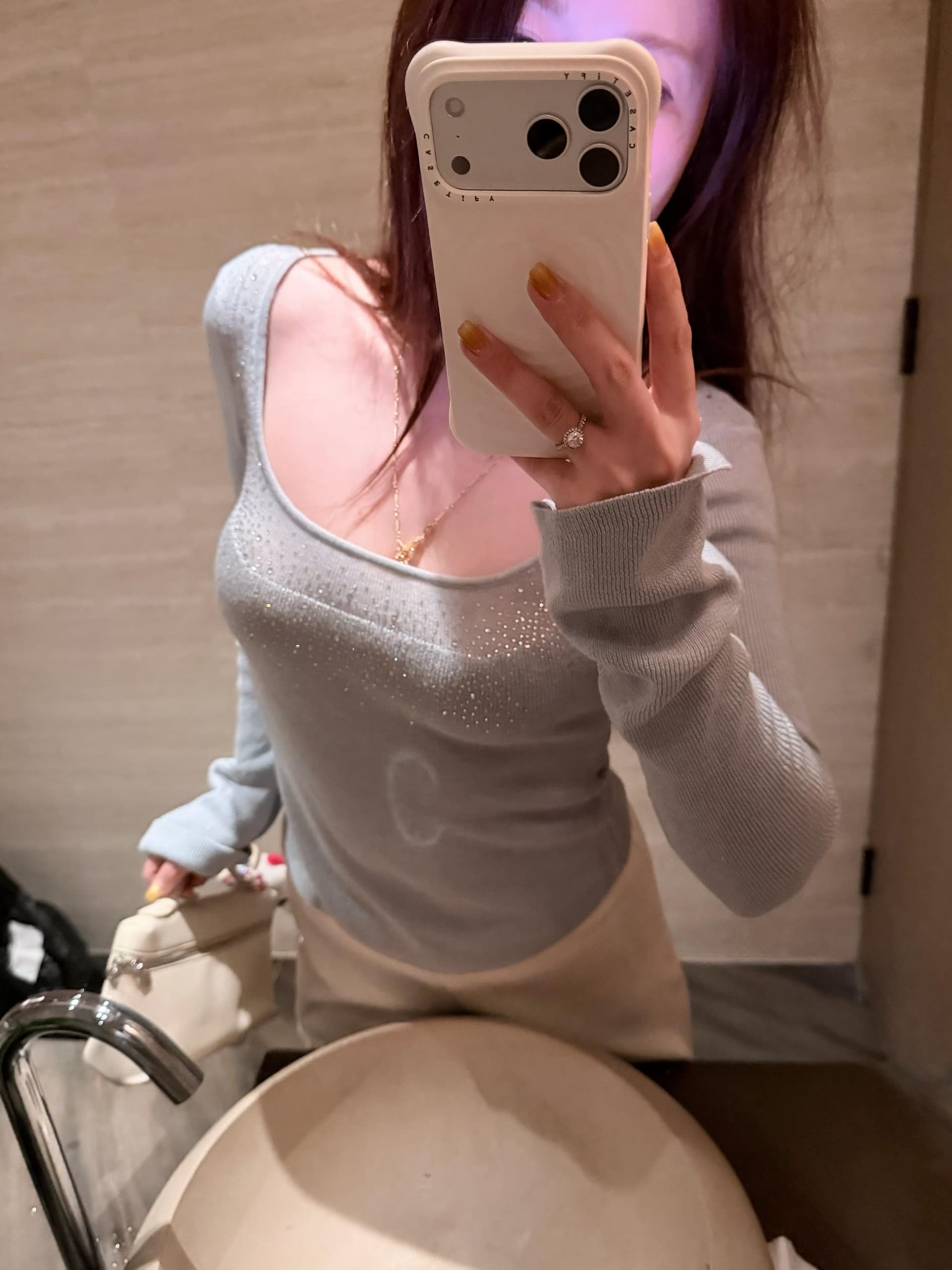 핫픽스 긴팔 니트 스웨터 여성 가을 겨울 파란색 스웨터 허리 수축 몸매 가꾸기 인사이드 가져 가라. 기본 셔츠 순수한 욕망 아름다운 작은 맨위 상세 이미지 5