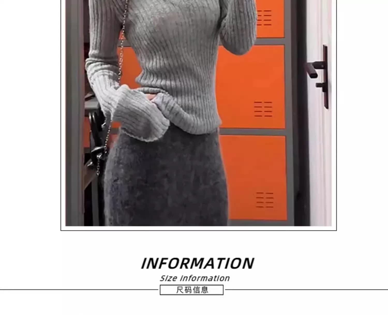 레트로 느긋한 V넥 인사이드 가져 가라. 긴팔 니트 스웨터 여성 가을 겨울철 회색 몸매 가꾸기 슬림해 보이는 스웨터 기본 셔츠 맨위 상세 이미지 2