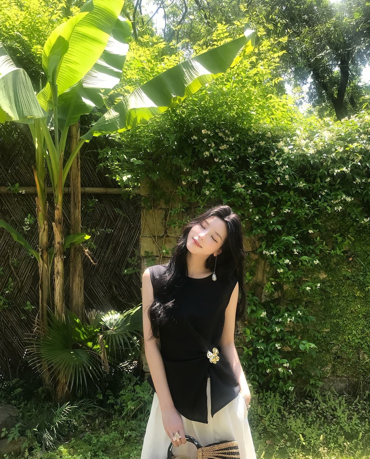 라이 경기 서울 아마 몸매 가꾸기 허리 수축 민소매 조끼 여름 외출용 디자인 센스 슬림해 보이는 행침 목 맨위 상세 이미지 4