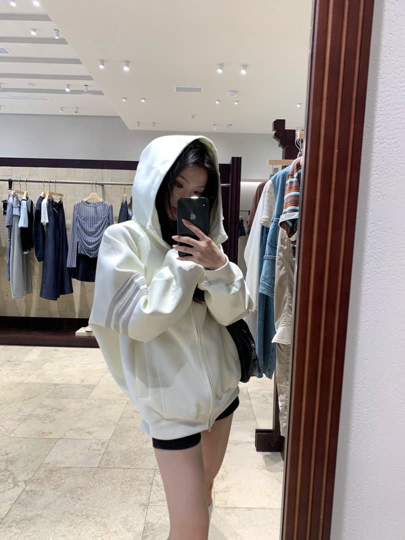 실사 정가 한 부서 느긋한 느슨함 센스 후드 티 스웨터 여성 가을 작은 대중 루즈핏 카디건 코트 맨위 상세 이미지 23