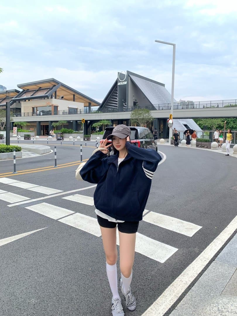 실사 정가 한 부서 느긋한 느슨함 센스 후드 티 스웨터 여성 가을 작은 대중 루즈핏 카디건 코트 맨위 상세 이미지 24