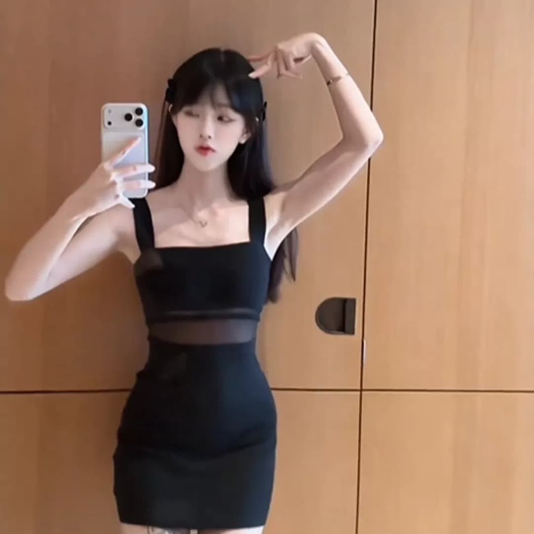 로얄 자매 바람 핫걸 섹시함 타이트 타이트 스커트 슬립 드레스 작은 대중 패션 품격 여성 미니 스커트 2026 여름 이미지 5