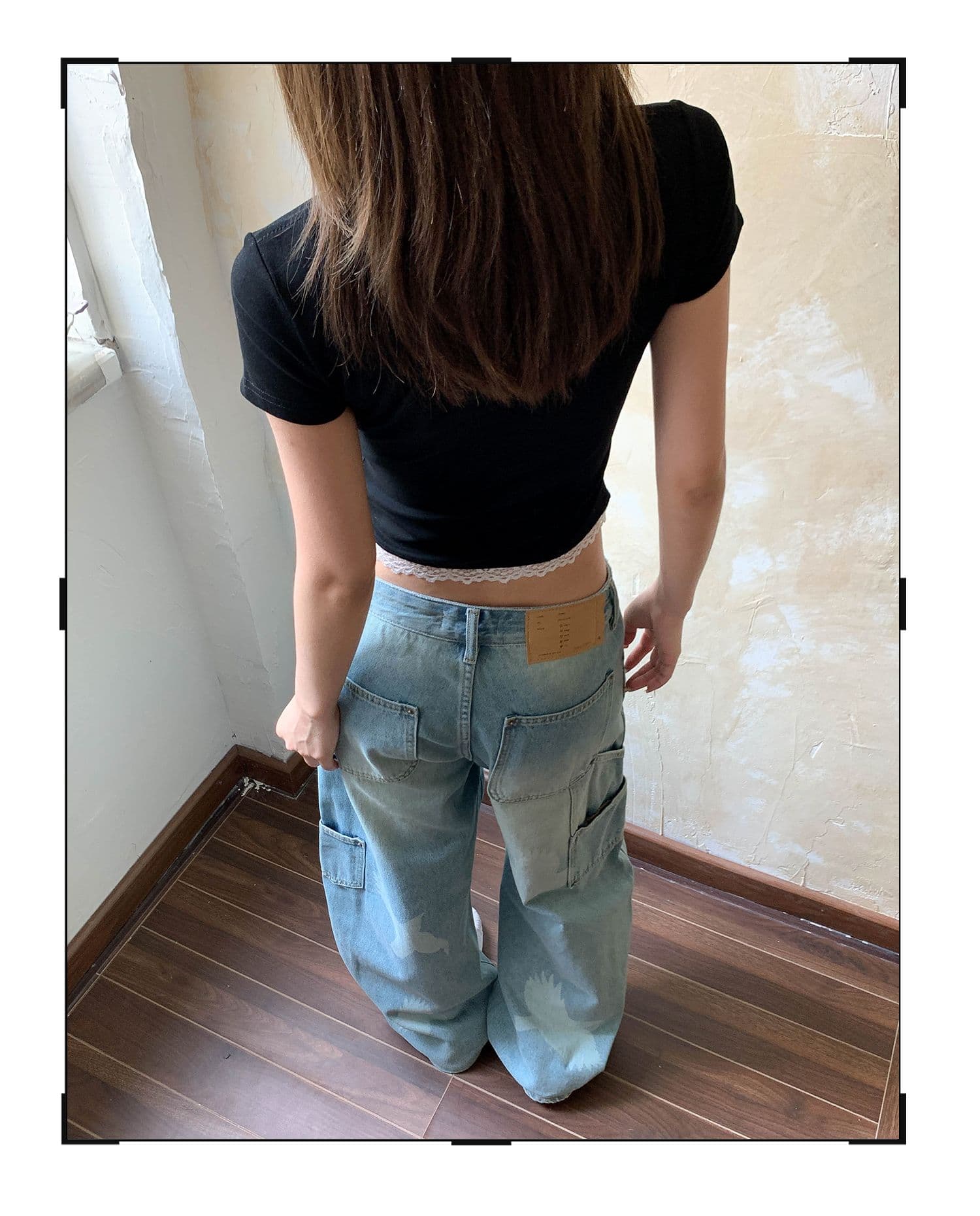 40 좋은 면 아메리칸 레트로 진주 징 핫걸 반팔 여름 새로운 고급 센스 다용도 새싹 측면 티셔츠 맨위 상세 이미지 11
