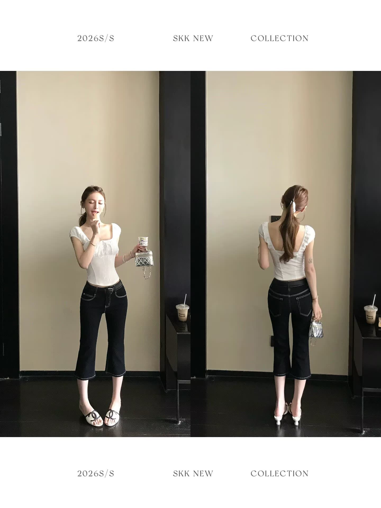 수리 용량 좁은 에디션 데님 yyds 주간 실크 코튼 아메리칸 펭 넓적 다리 몸매 가꾸기 7 점 capri 부츠컷 청바지 상세 이미지 19