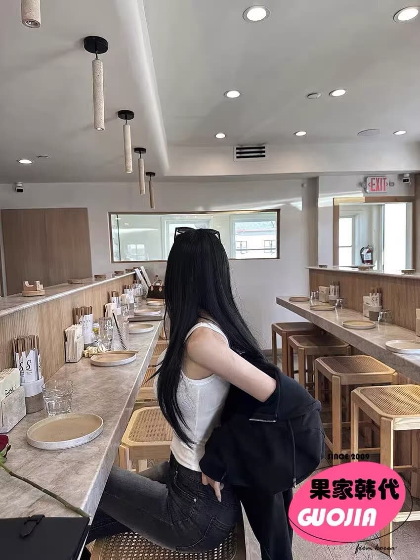 한국 디자이너 브랜드 guse 펭 넓적 다리 고양이 반드시 워싱 연삭 화이트 슬림해 보이는 다용도 작은 발 바지 청바지 상세 이미지 8