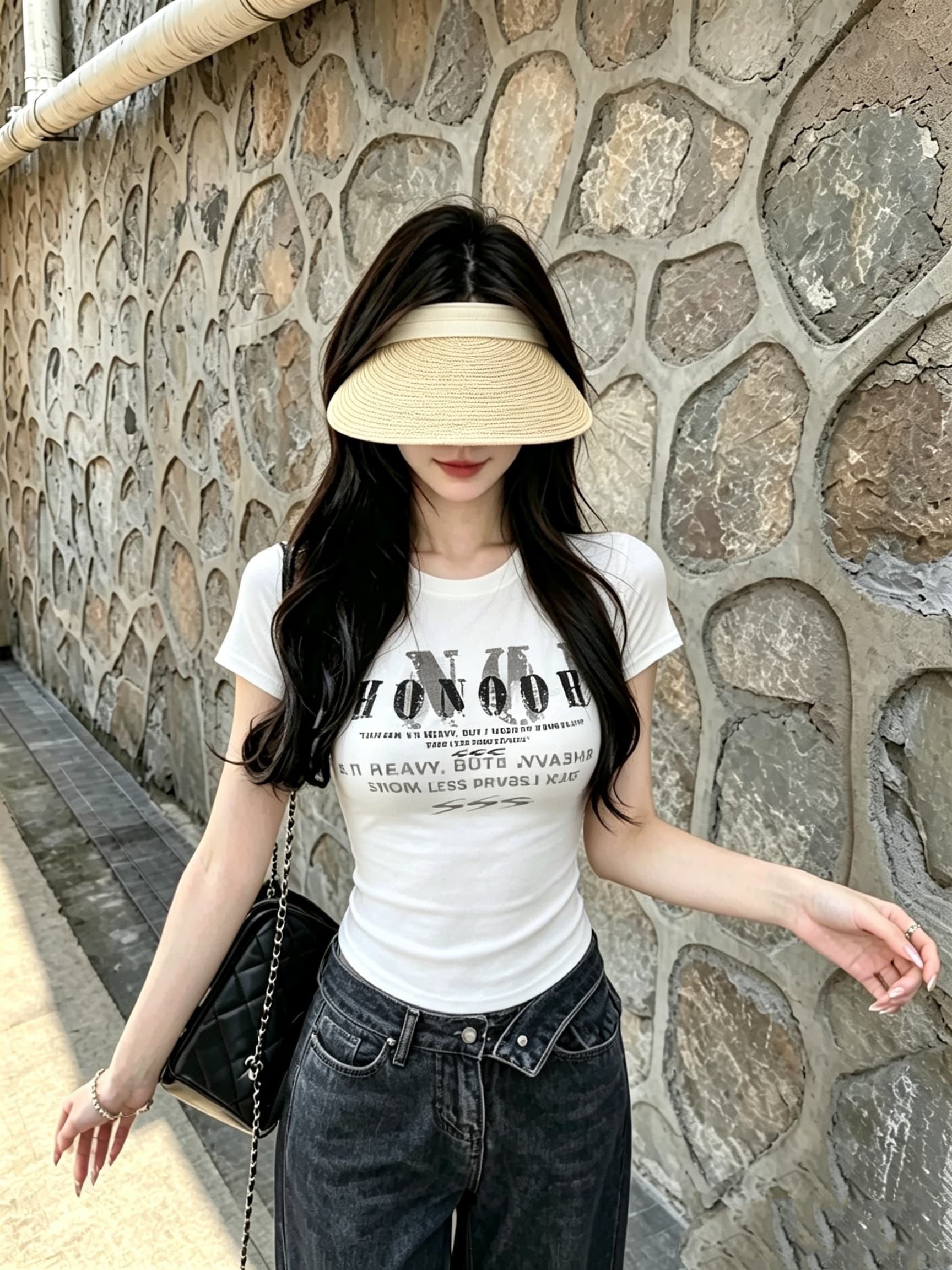 실사 여름 달콤한 스타일 알파벳 프린트 반팔 티셔츠 몸매 가꾸기 슬림해 보이는 여성 원피스 벨트 가슴 패드 의류 상세 이미지 1