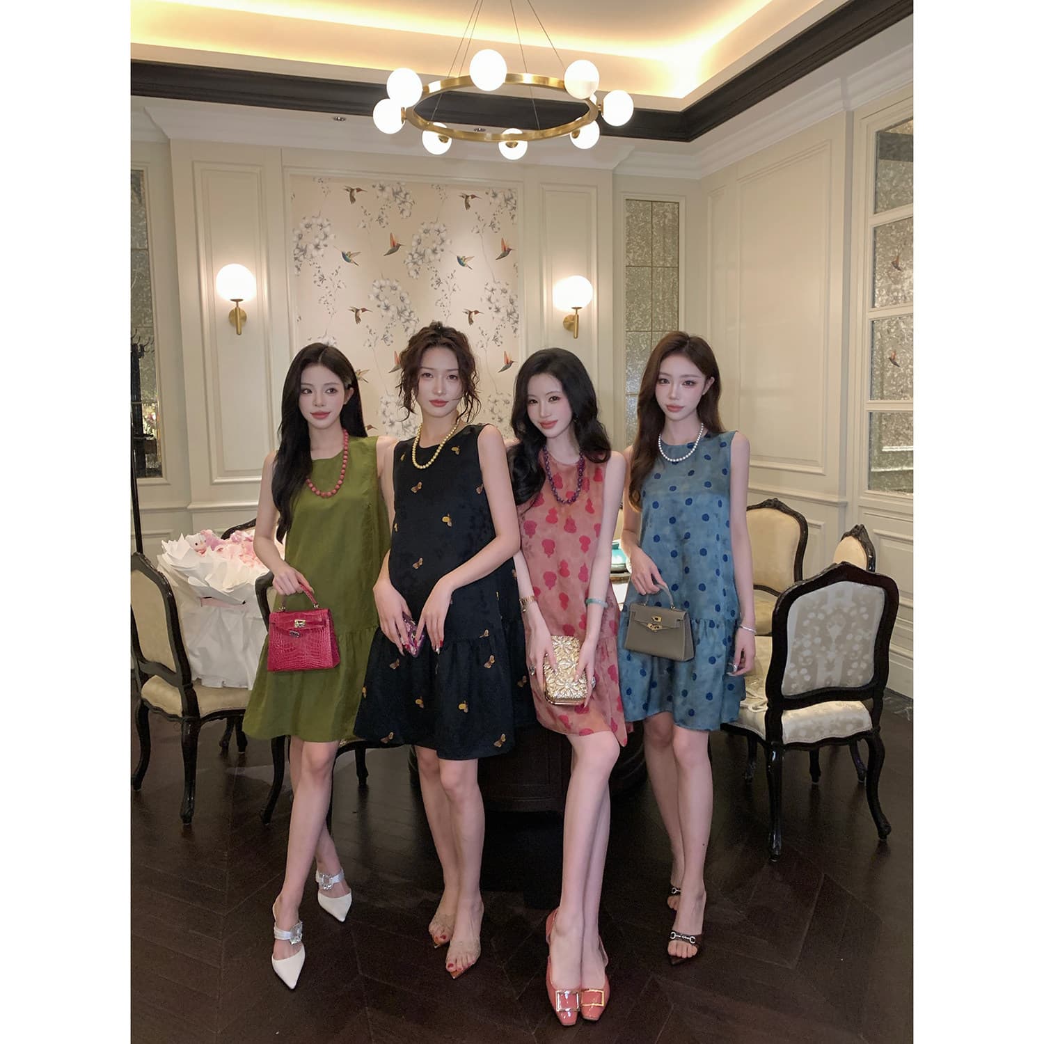 2026 새로운 출퇴근 바람 작은 키 민소매 표지 고기 여성 드레스 패션 여름 새로운 품격 아름다운 치마 상세 이미지 8