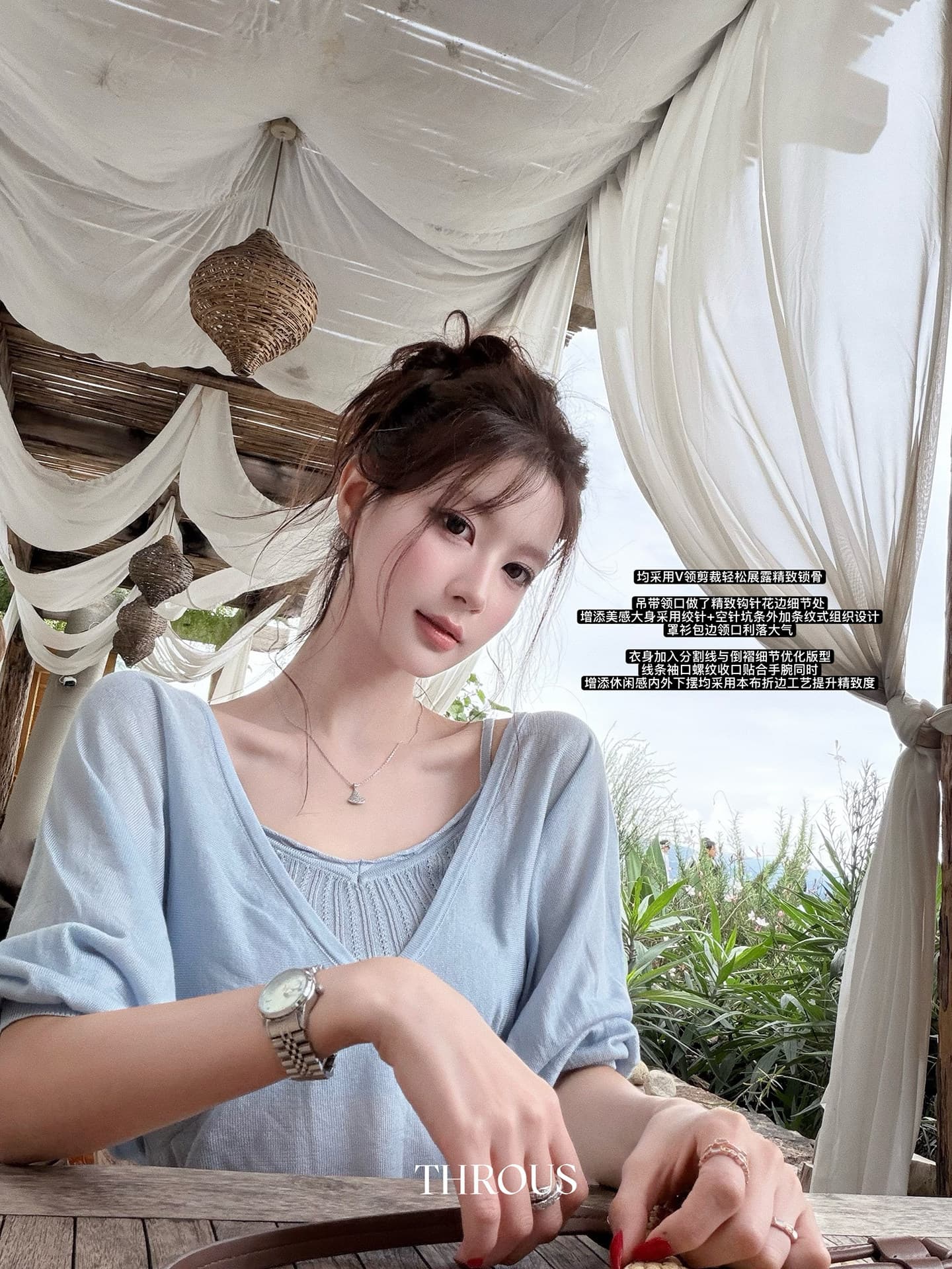 한 부서 V넥 반팔 티셔츠 여성 여름 착용 가져 가라. 주간 실크 마이크로 ~을 통해 tee 몸매 가꾸기 슬림해 보이는 고급 센스 품격 맨위 트렌디