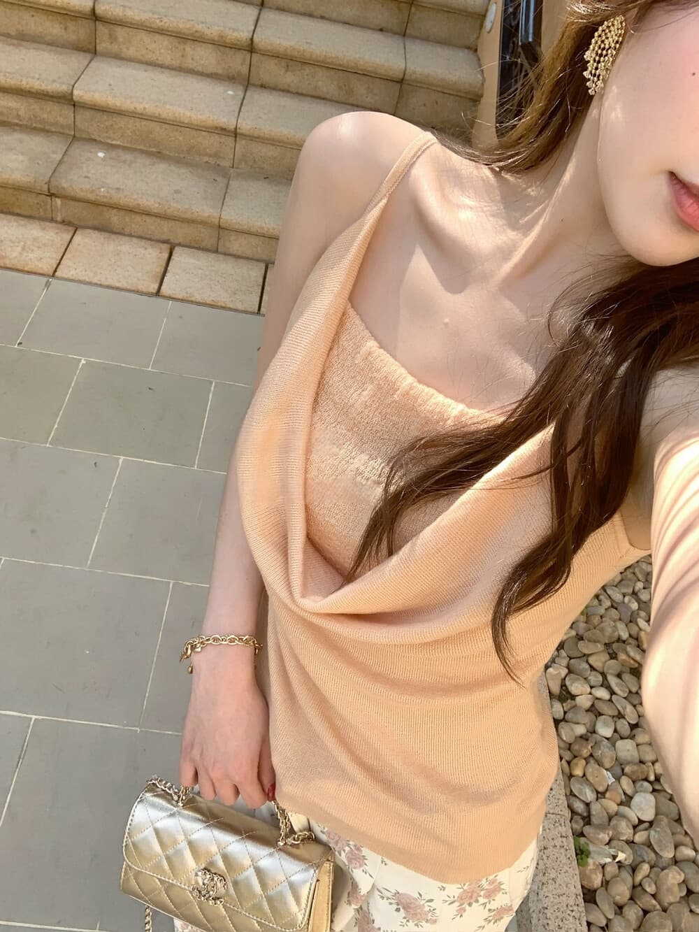 봄날 파트너 스택 착용 duff 대 여성 주님 특별 토닝 페이크 레이어드 흔들다 칼라 슬립 니트 조끼