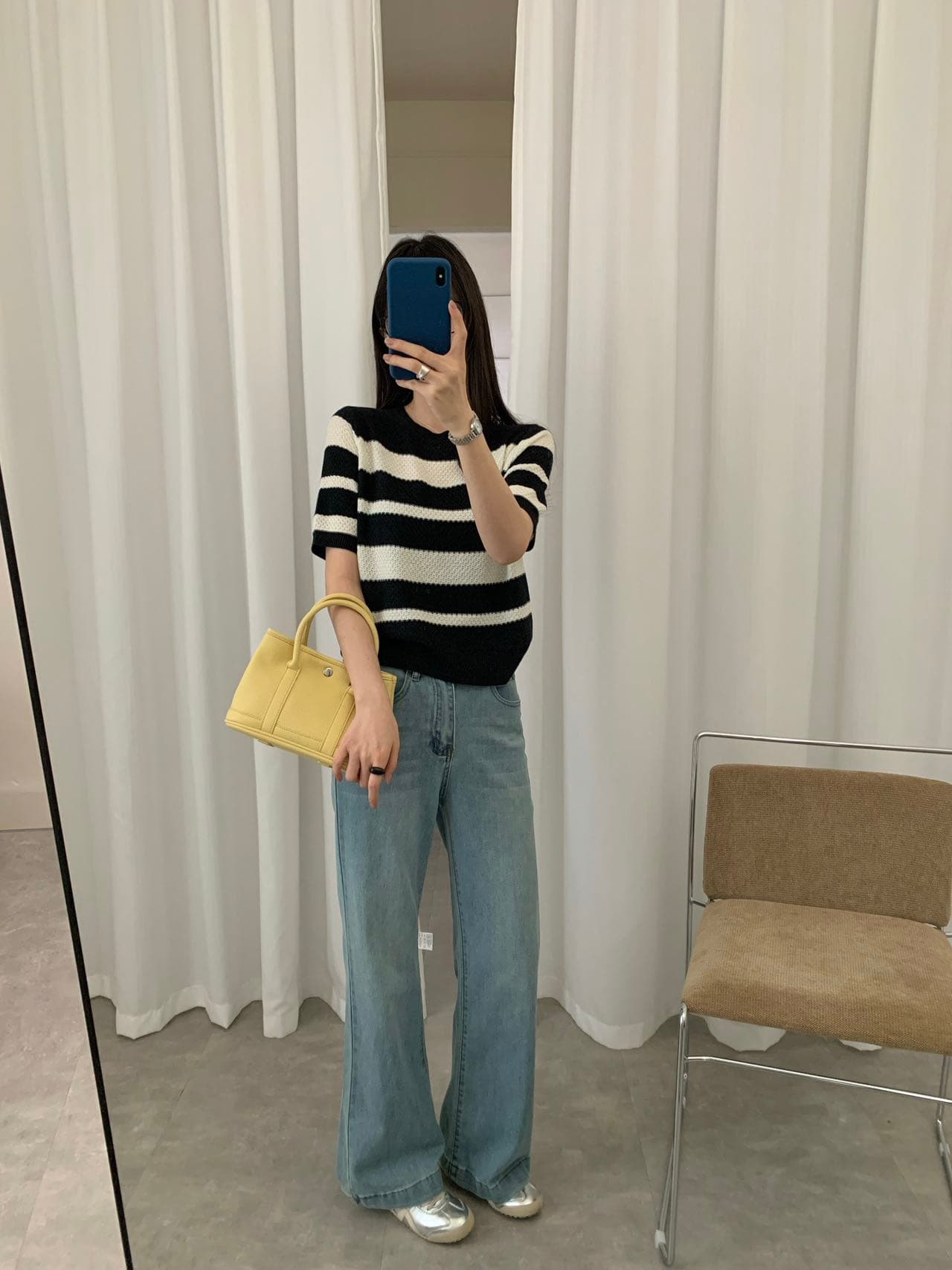 실사 26 년 이른 봄 폭발 시리즈 디스플레이 다리 길이 디스플레이 좋은 인당 준비하다 하나 청바지 상세 이미지 5