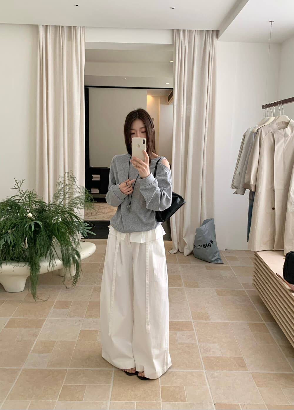 26 년 이른 봄 나만의 것을 가져와 라. 랩스커트팬츠 눈길을 끄는 폭발 하느님 바지 한 부서 플리츠 캐주얼 바지 경기 허리 로프 상세 이미지 5
