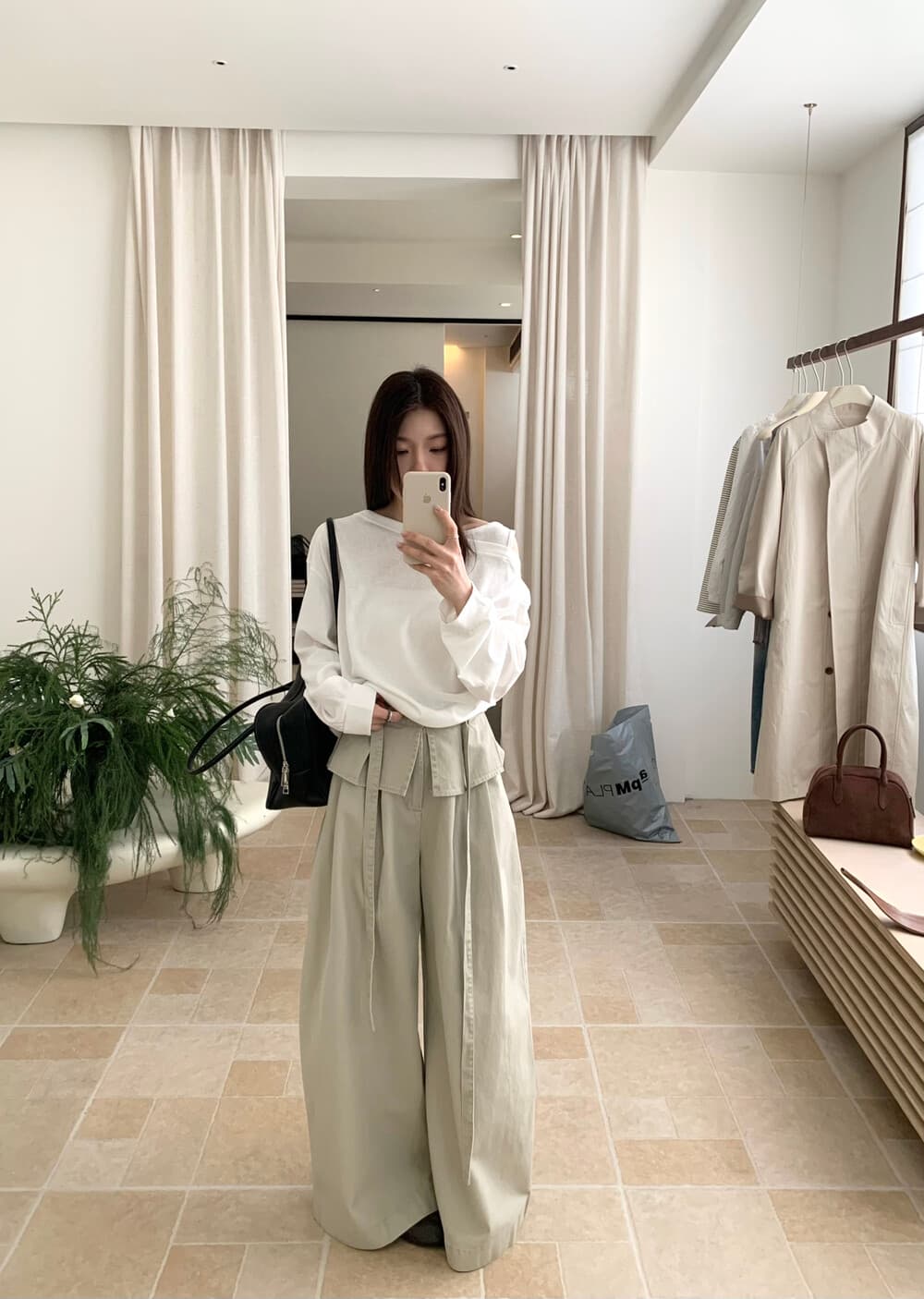 26 년 이른 봄 나만의 것을 가져와 라. 랩스커트팬츠 눈길을 끄는 폭발 하느님 바지 한 부서 플리츠 캐주얼 바지 경기 허리 로프 상세 이미지 6