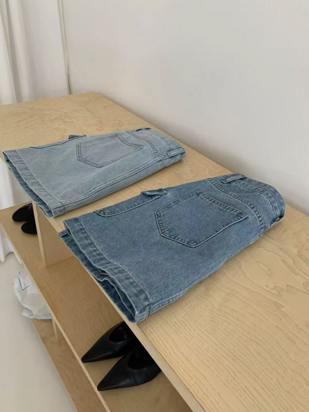 한 부서 한 마디 주머니 치마바지 노출 방지 데님 스커트 상세 이미지 22