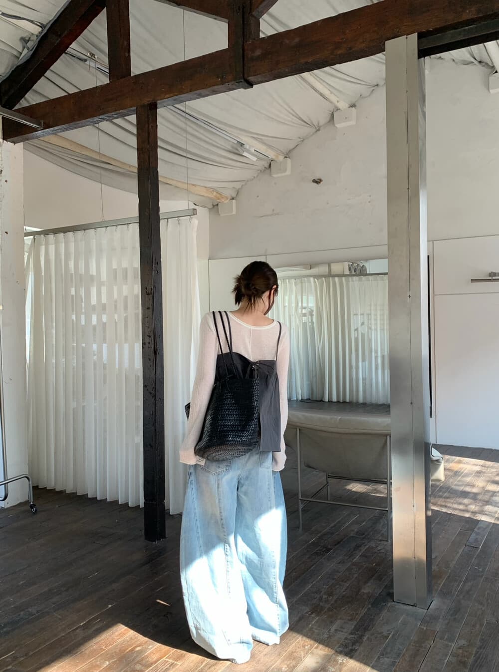 26 년 봄 한국 스타일 디자인 센스 백리스 끈 스택 착용 얇은 스타일 Chic 조끼 제외 된 인사이드 가져 가라. 상세 이미지 11