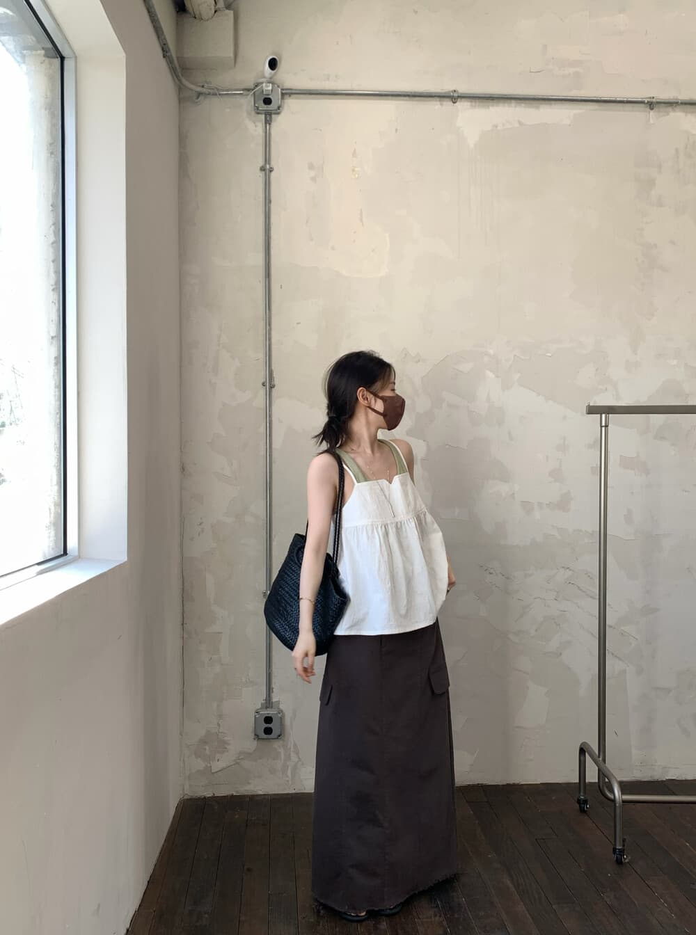 26 년 봄 한국 스타일 디자인 센스 백리스 끈 스택 착용 얇은 스타일 Chic 조끼 제외 된 인사이드 가져 가라. 상세 이미지 14