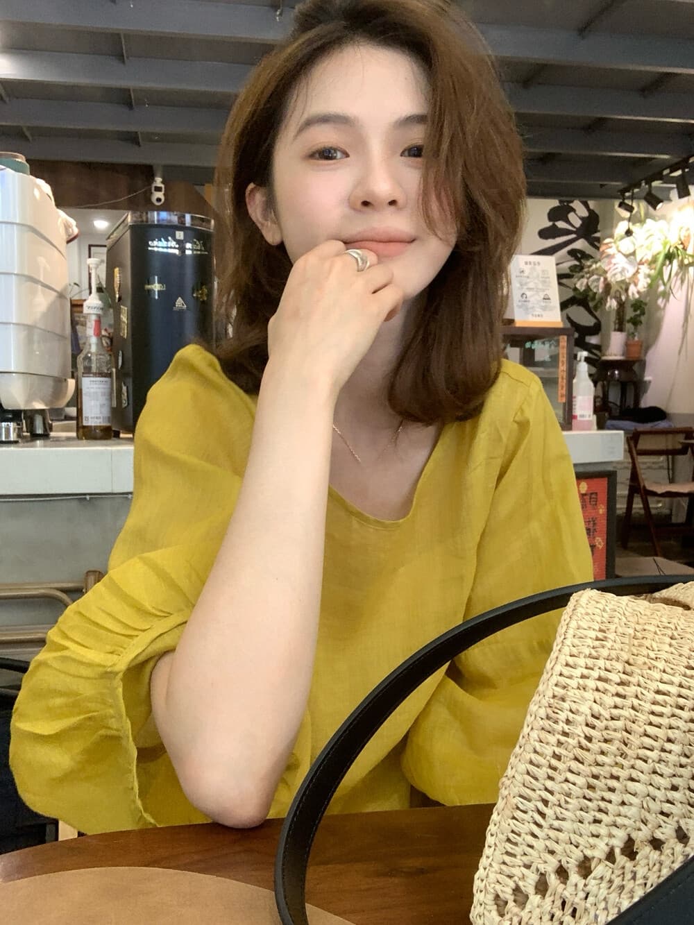 26 년 여름 켜기 새로운 미니멀리즘 일본식 출퇴근 레트로 편안함 100 라미 작은 셔츠 상세 이미지 6