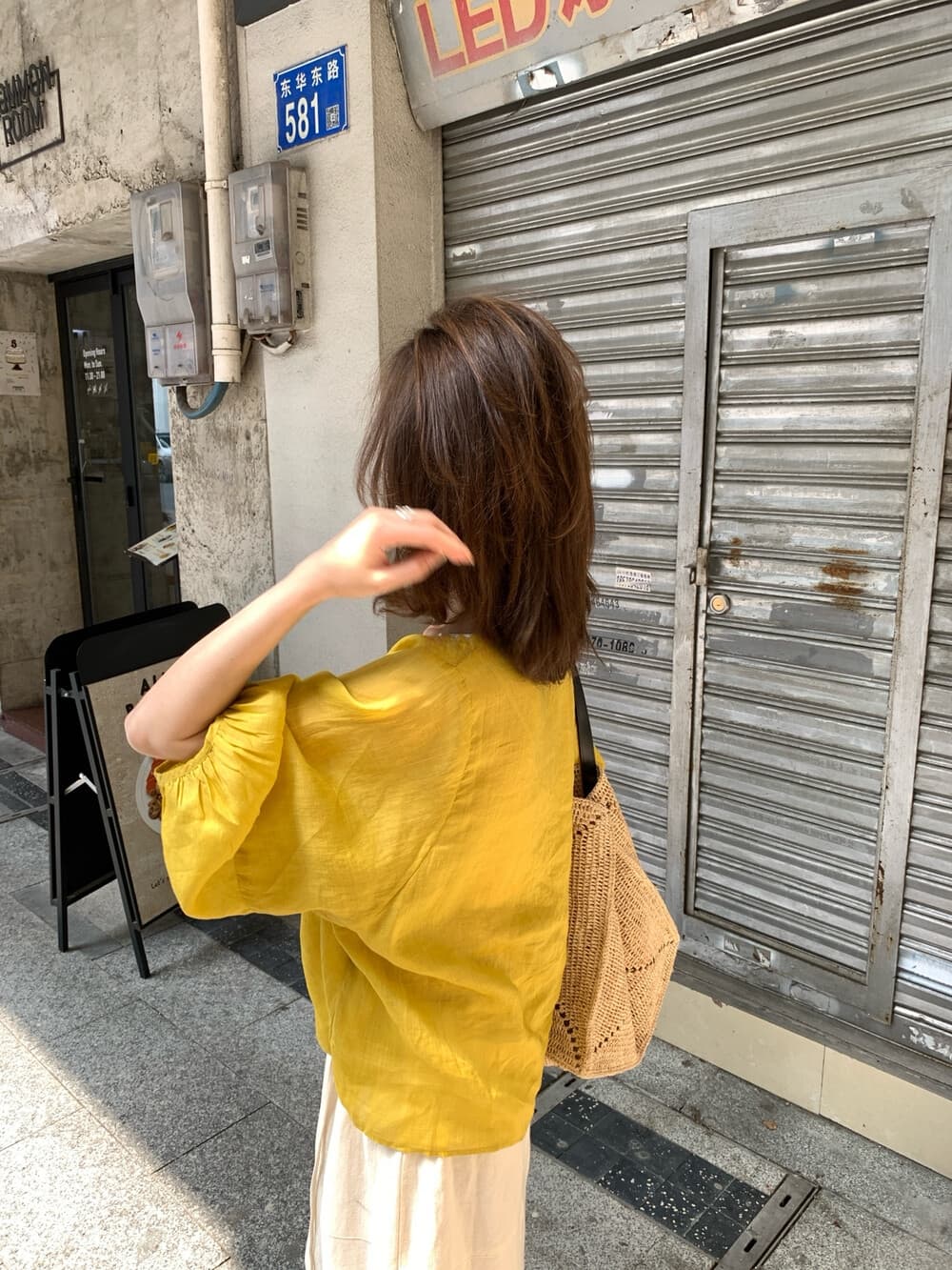26 년 여름 켜기 새로운 미니멀리즘 일본식 출퇴근 레트로 편안함 100 라미 작은 셔츠 상세 이미지 7