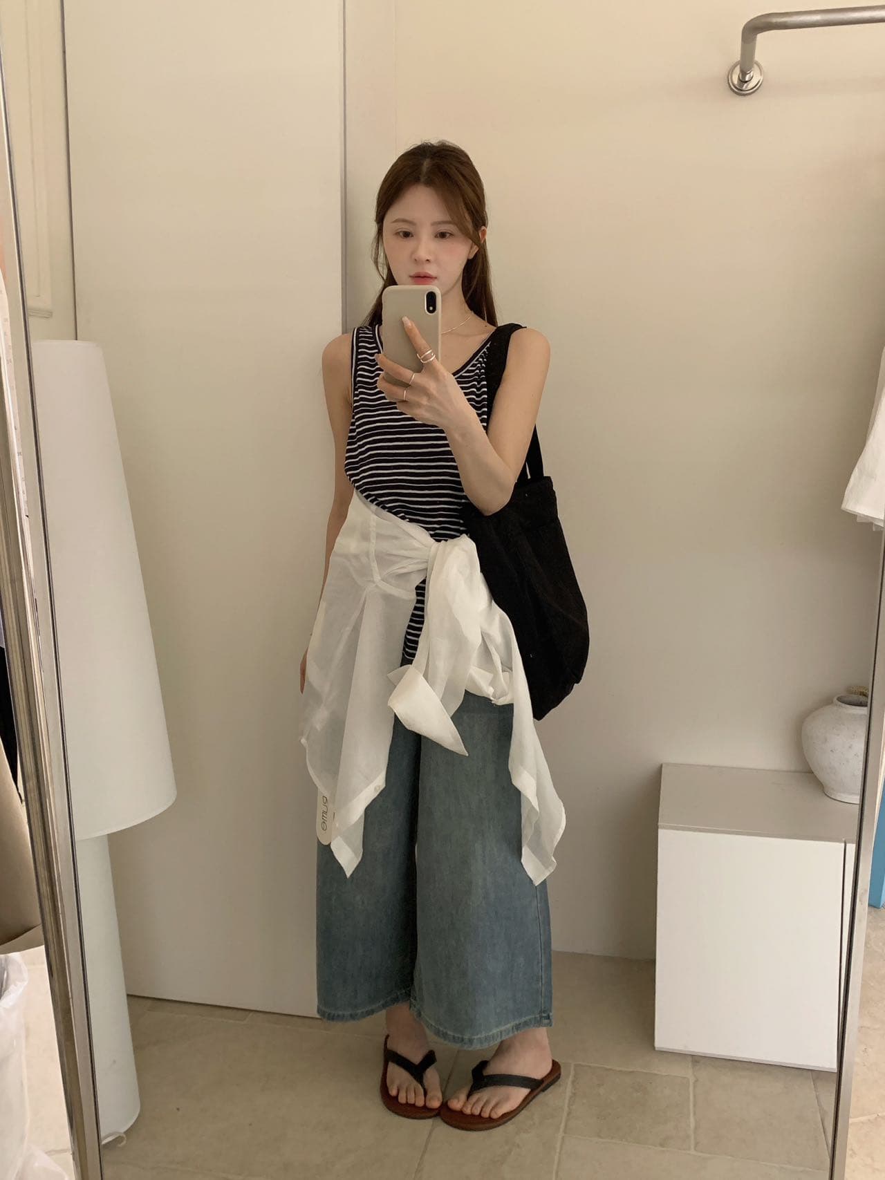 실사 26 여름 켜기 새로운 면 린넨 질감 편안함 매우 높음 다용도 조끼 상세 이미지 1