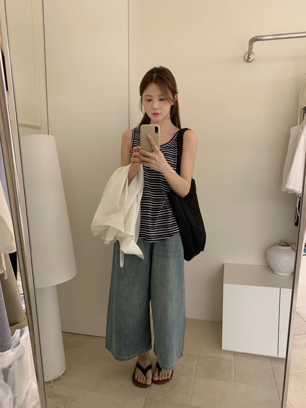 실사 26 여름 켜기 새로운 면 린넨 질감 편안함 매우 높음 다용도 조끼 상세 이미지 2