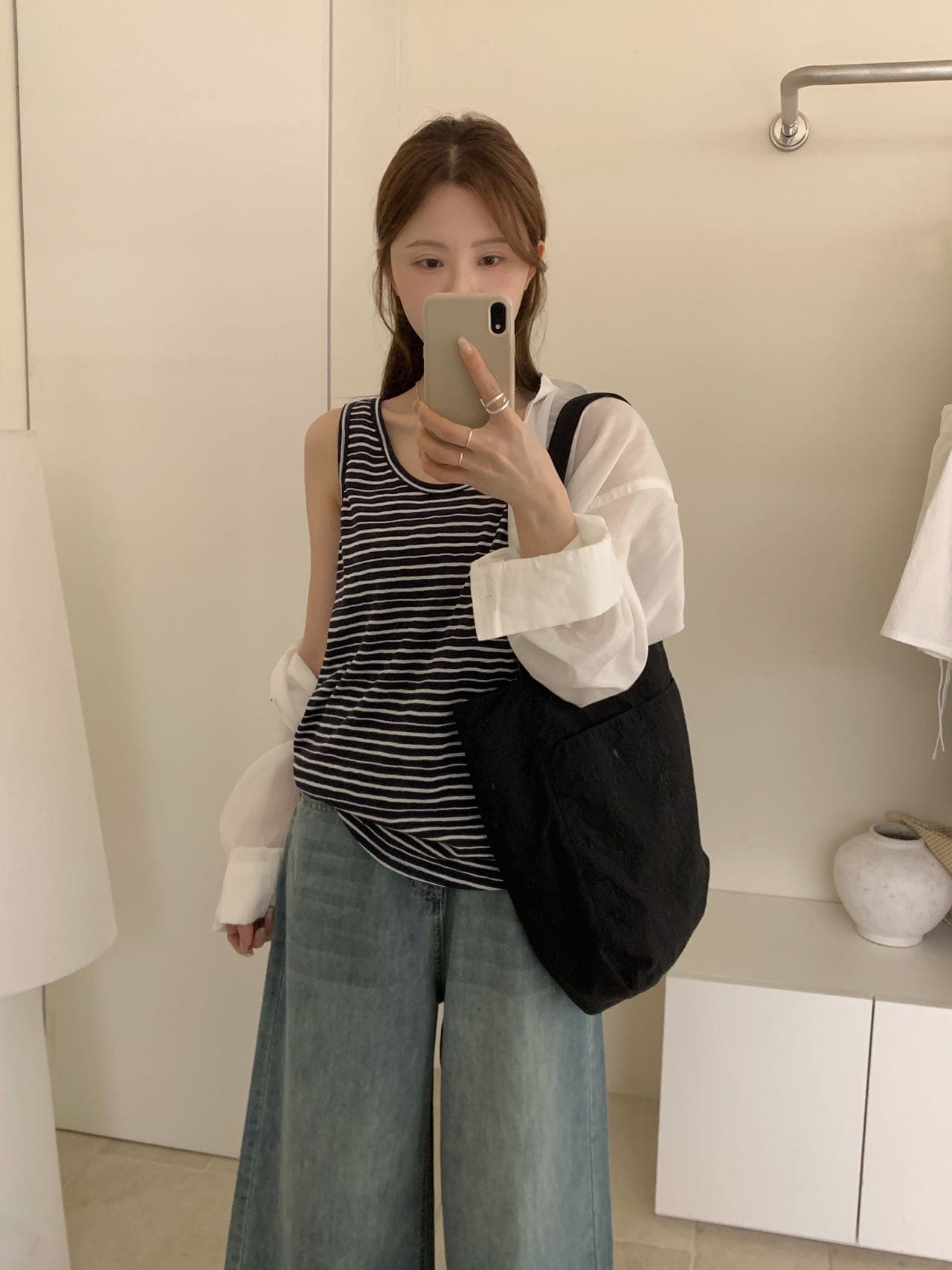 실사 26 여름 켜기 새로운 면 린넨 질감 편안함 매우 높음 다용도 조끼 상세 이미지 5
