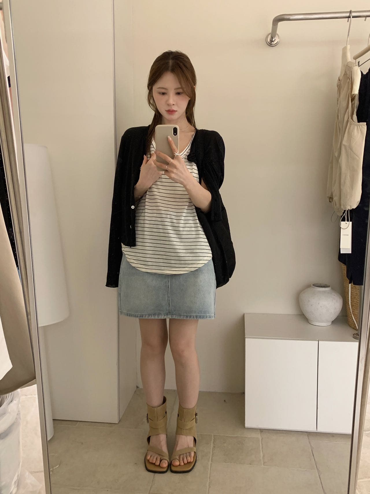 실사 26 여름 켜기 새로운 면 린넨 질감 편안함 매우 높음 다용도 조끼 상세 이미지 6