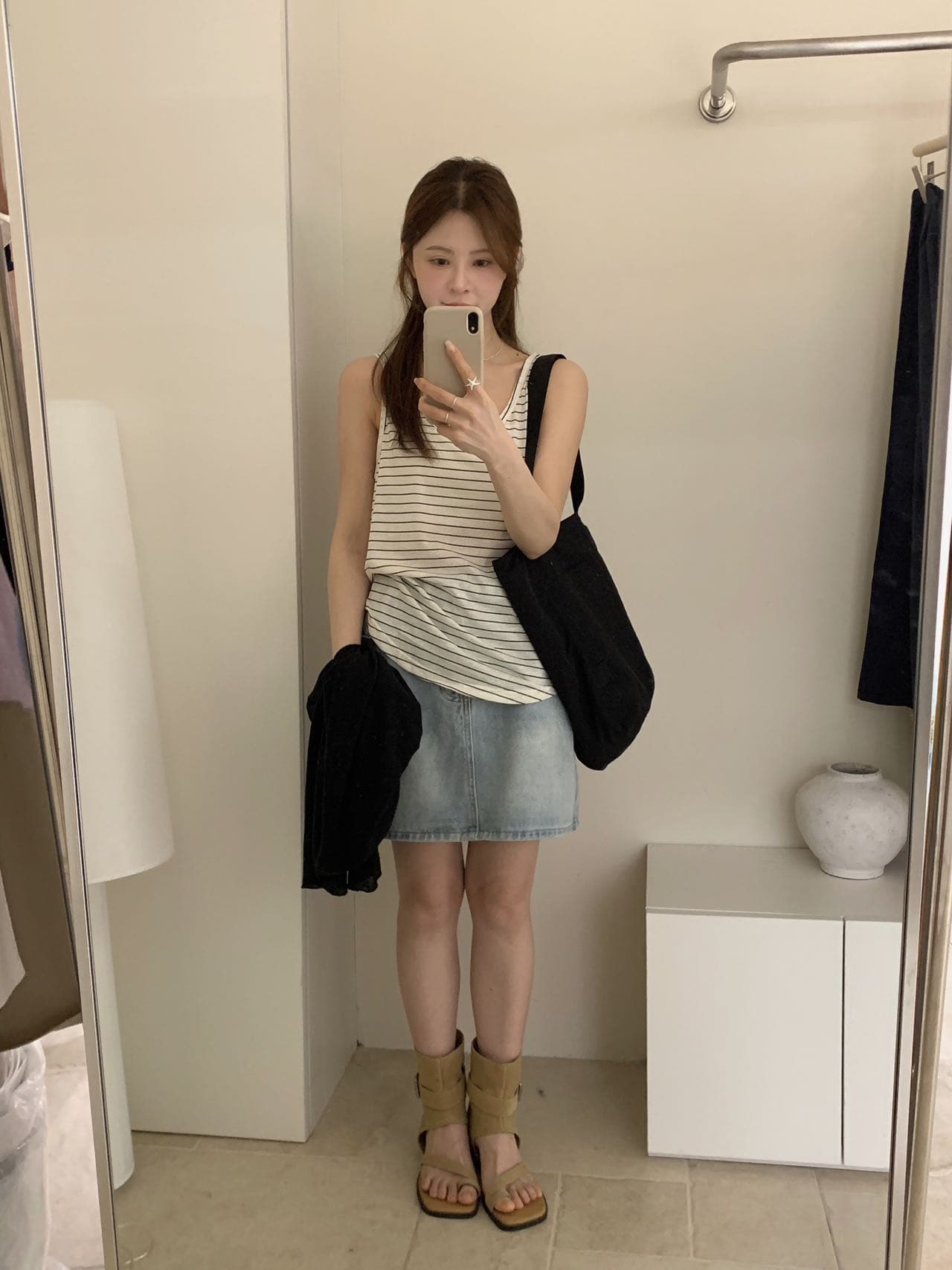 실사 26 여름 켜기 새로운 면 린넨 질감 편안함 매우 높음 다용도 조끼 상세 이미지 8