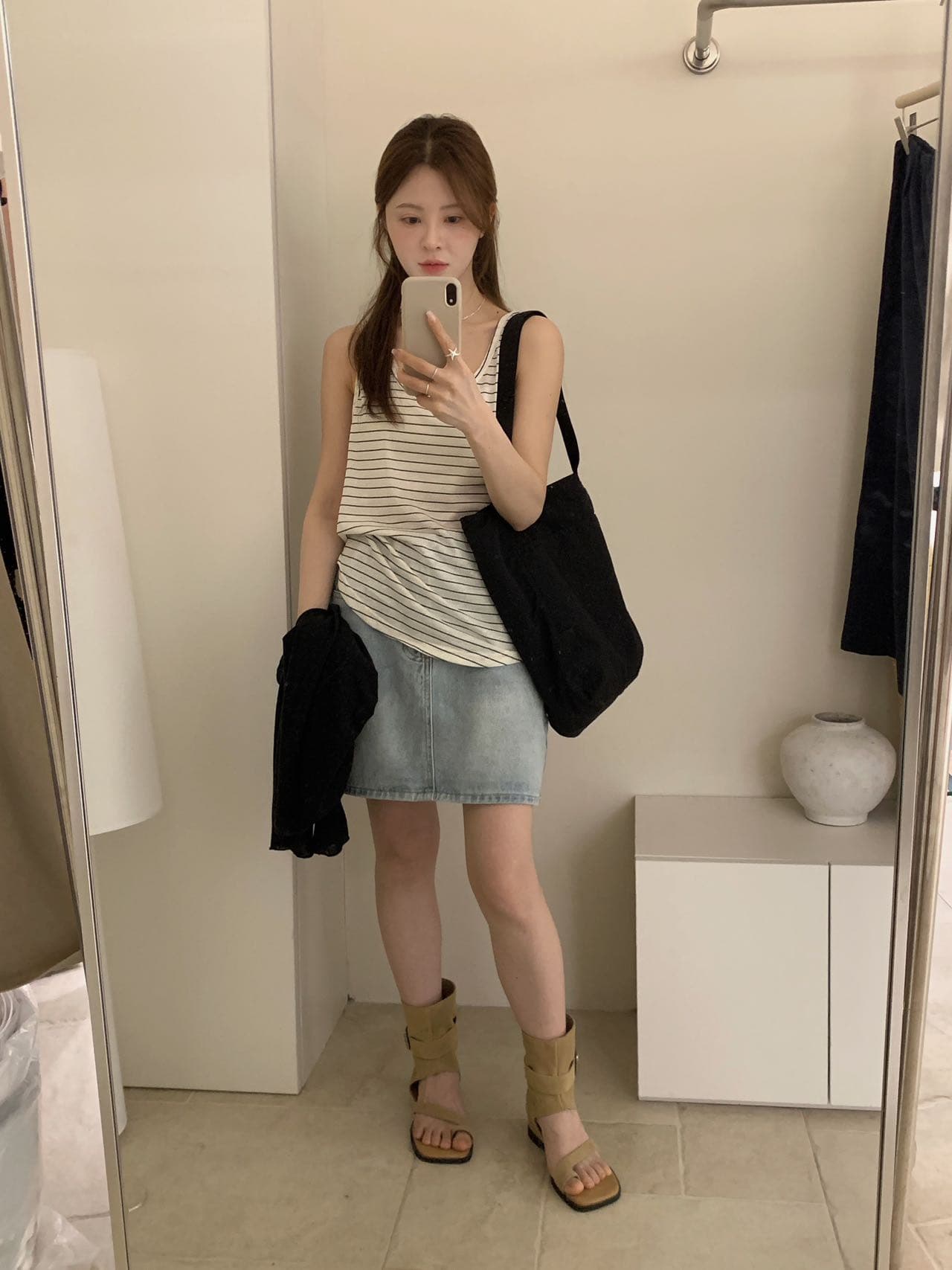 실사 26 여름 켜기 새로운 면 린넨 질감 편안함 매우 높음 다용도 조끼 상세 이미지 9