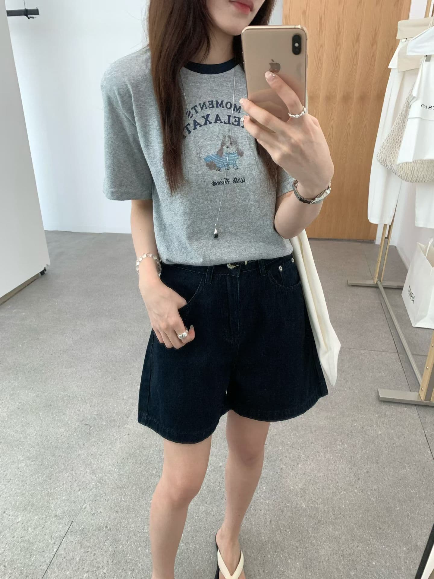 실사 짜임 좋은 벨트 바지 종류 嘎嘎 좋은 워싱 색상 좋은 레트로 좋아 보인다. 데님 반바지 벨트 포함 상세 이미지 14