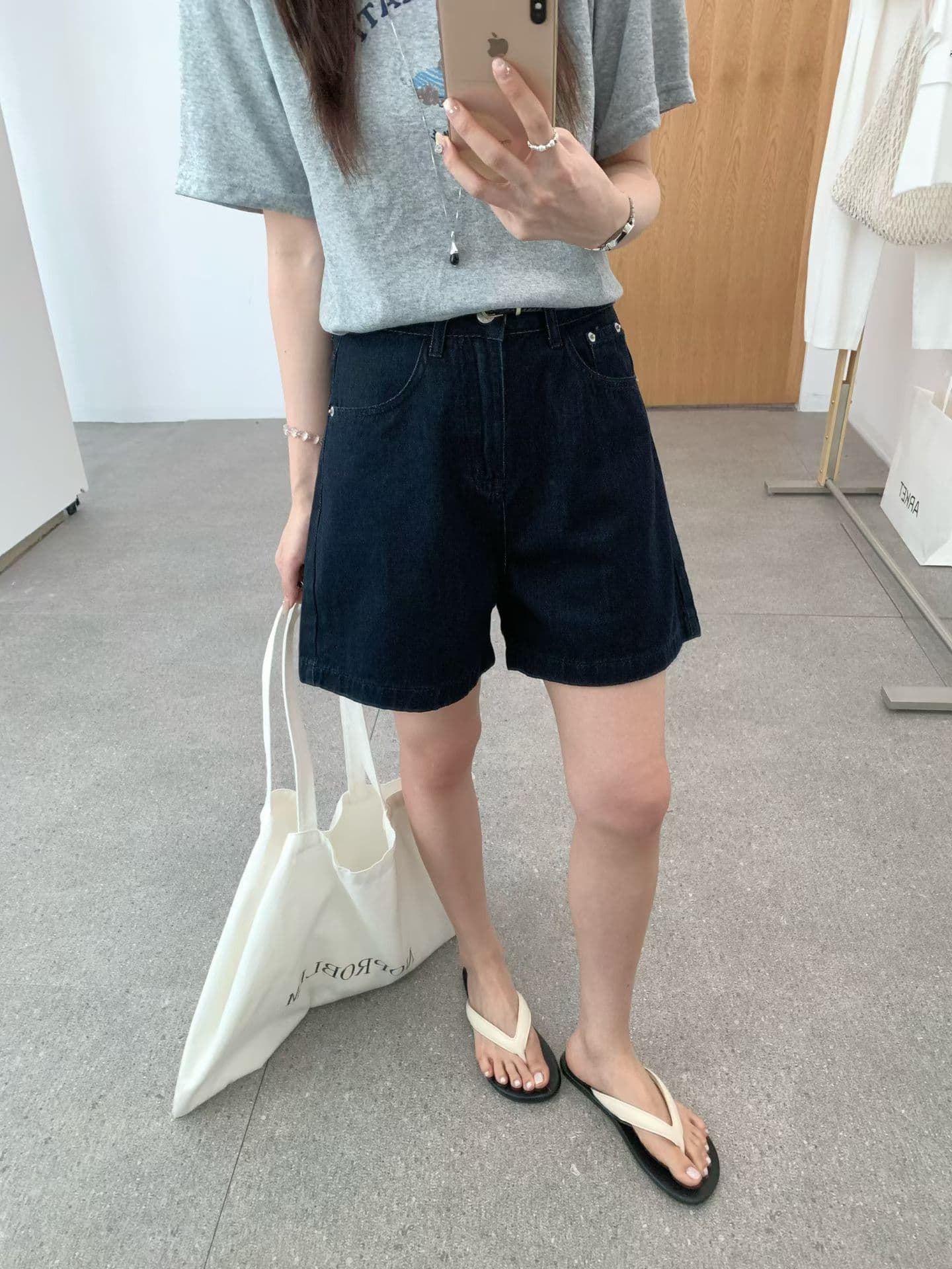 실사 짜임 좋은 벨트 바지 종류 嘎嘎 좋은 워싱 색상 좋은 레트로 좋아 보인다. 데님 반바지 벨트 포함 상세 이미지 16