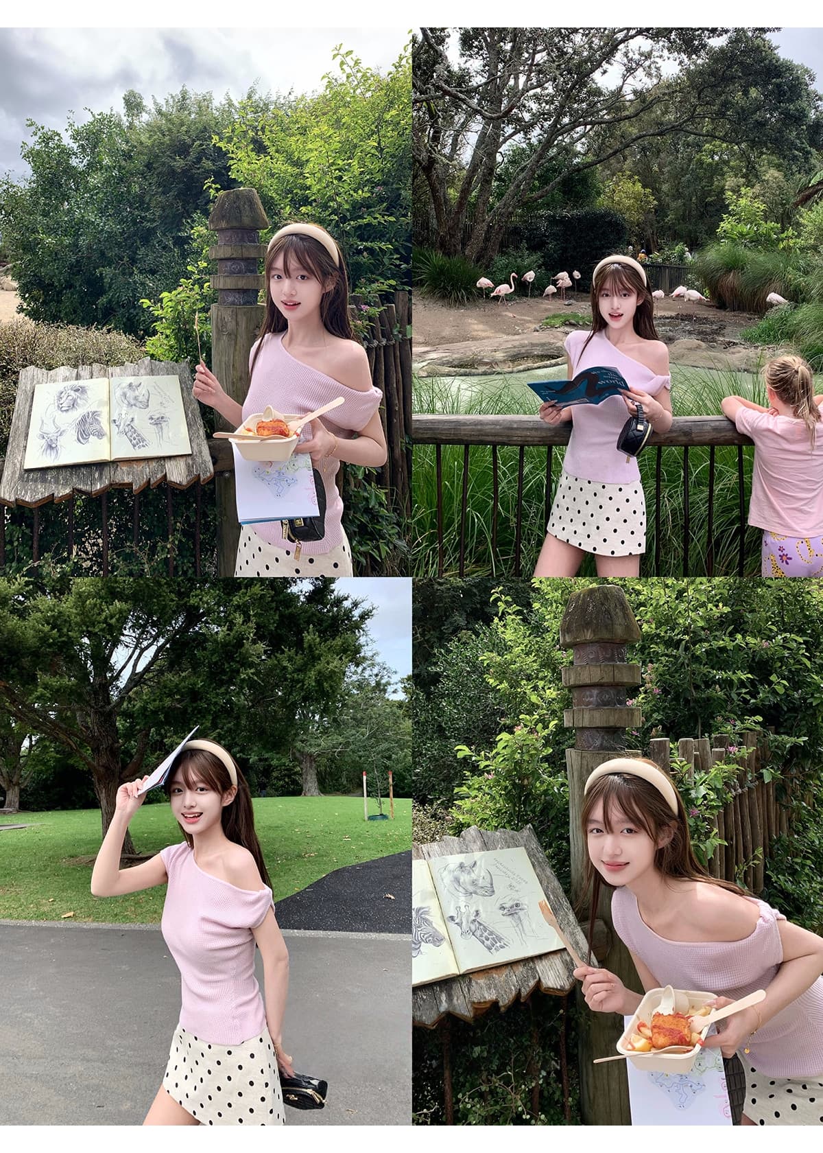 ppmaer 한여름 후아 남편 그리드 디자인 센스 비스듬한 칼라 반팔 티셔츠 여성 여름 품격 몸매 가꾸기 캐주얼 맨위 상세 이미지 25