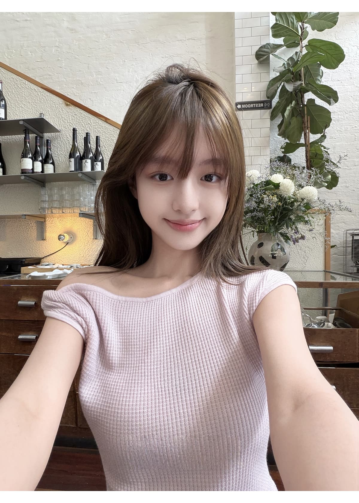 ppmaer 한여름 후아 남편 그리드 디자인 센스 비스듬한 칼라 반팔 티셔츠 여성 여름 품격 몸매 가꾸기 캐주얼 맨위 상세 이미지 26
