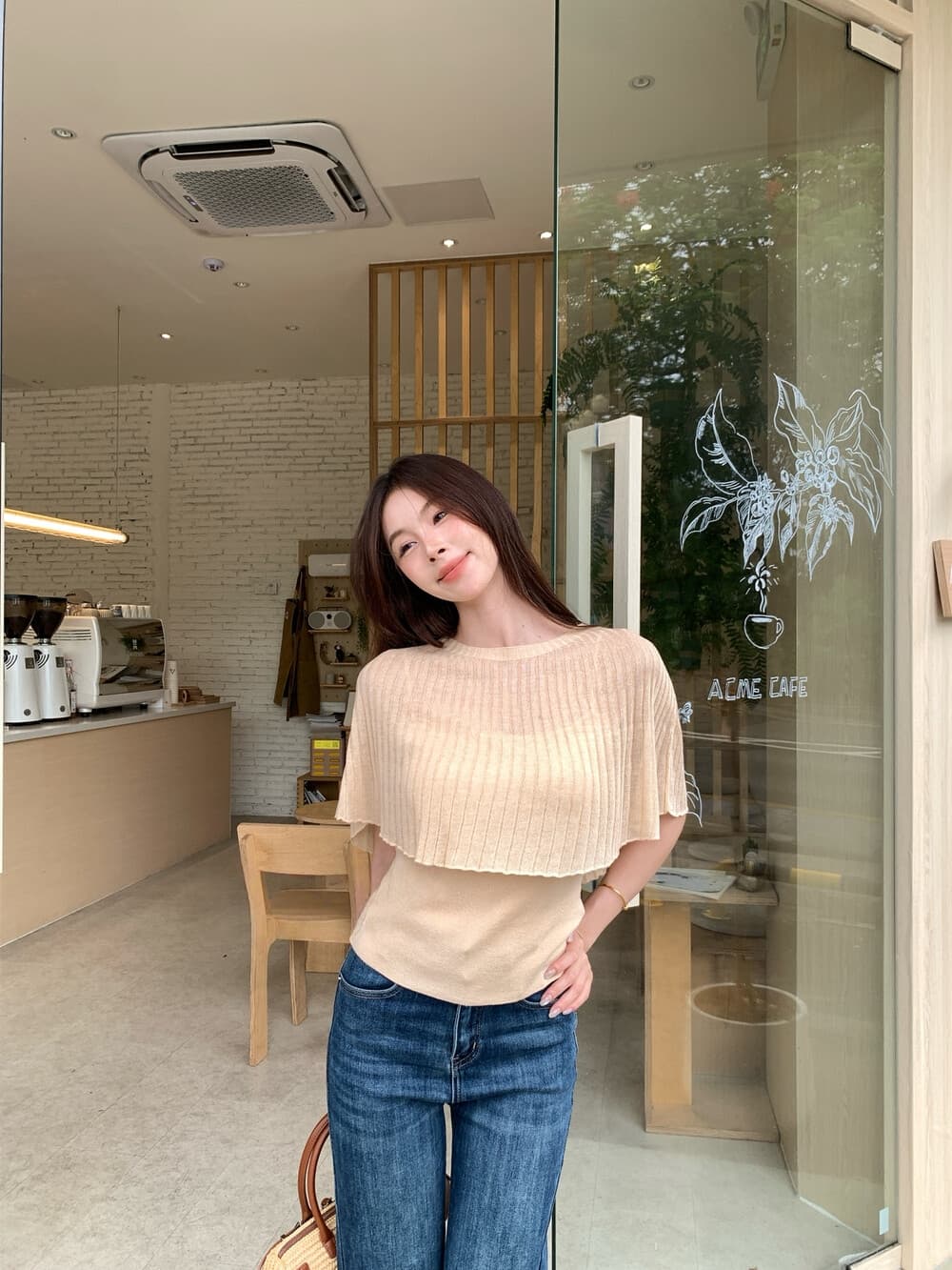 ig 한 여성 세트 있으라. 置顶 ~ 중 city 분위기 엷 은 안개 센스 망토 숄 캐미솔 투피스 세트 세트 상세 이미지 10