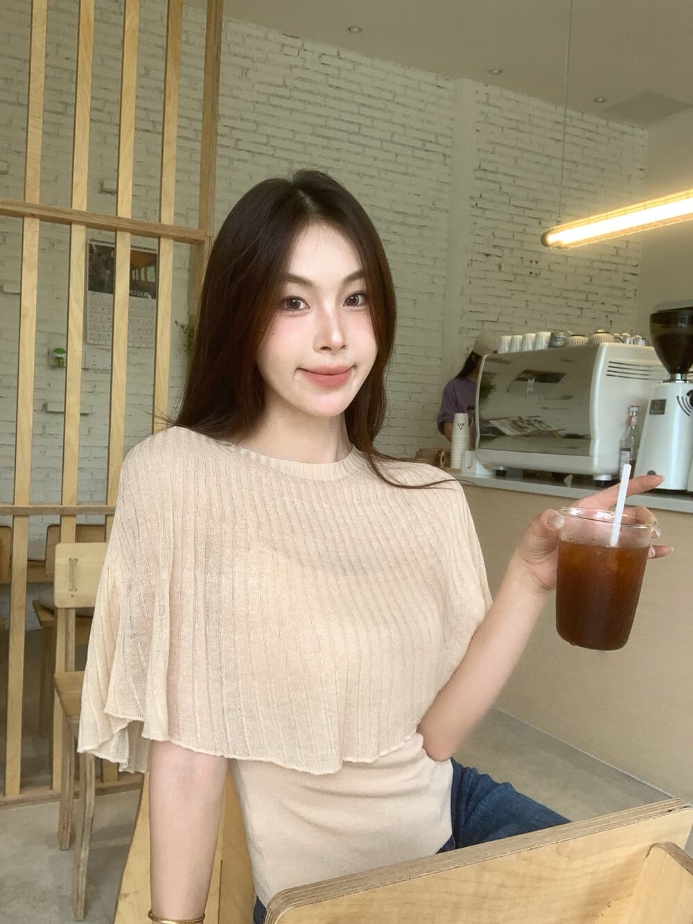 ig 한 여성 세트 있으라. 置顶 ~ 중 city 분위기 엷 은 안개 센스 망토 숄 캐미솔 투피스 세트 세트 상세 이미지 14