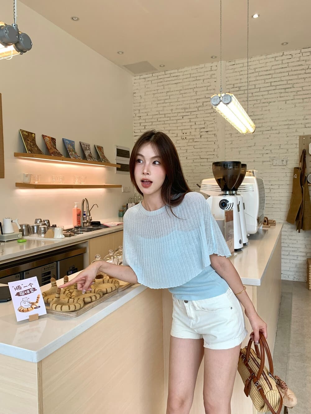 ig 한 여성 세트 있으라. 置顶 ~ 중 city 분위기 엷 은 안개 센스 망토 숄 캐미솔 투피스 세트 세트 상세 이미지 17
