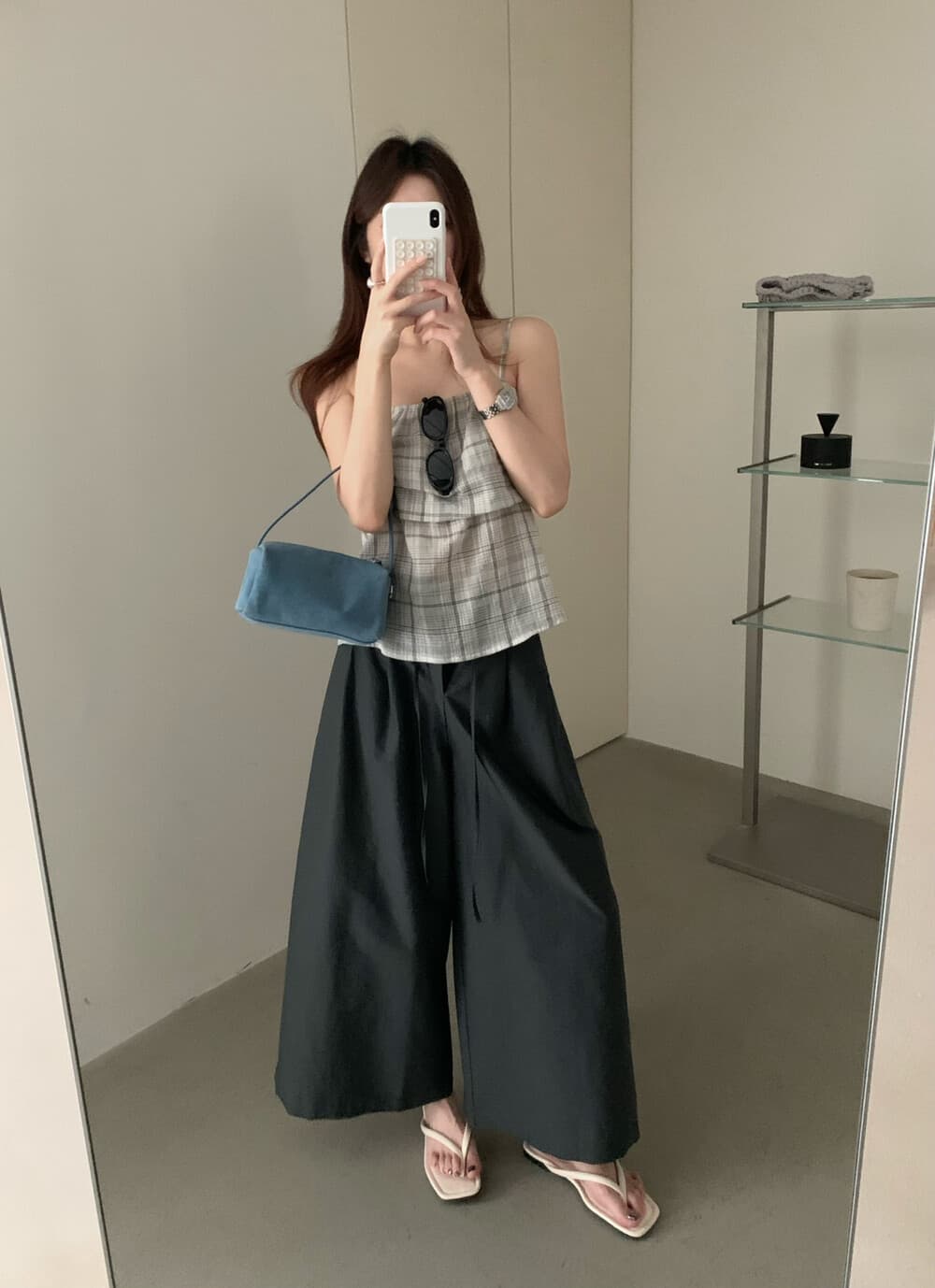 대 폭발 업그레이드 판매량 폭발 바지 종류 속도 건조한 면 슬림해 보이는 9 포인트 넓은 다리 닫힌 눈 가져 가라. 반드시 구성하다 싱글 캐주얼 바지 상세 이미지 16