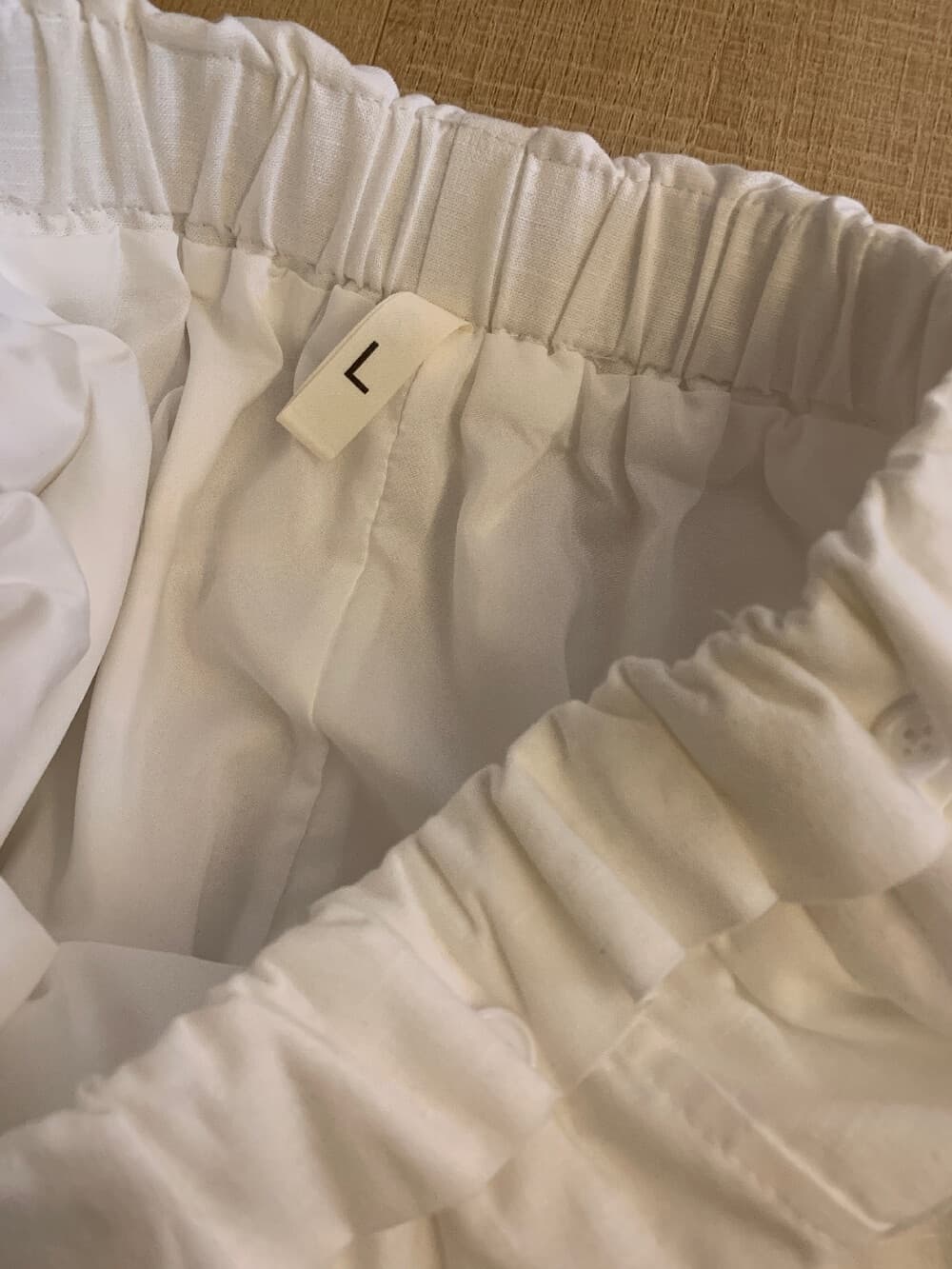 표지 고기 디스플레이 다리 길이 연꽃 잎 허리 마 재료 버전 슬림해 보이는 캐주얼 반바지 상세 이미지 28
