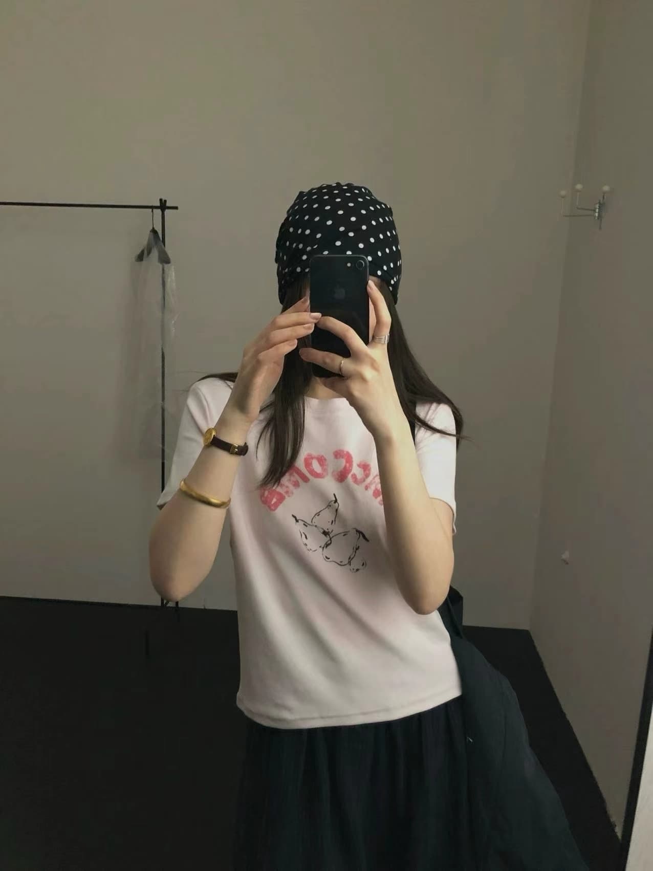실사 26 여름 켜기 새로운 한 부서 미니멀리즘 라운드 넥 재미있는 패턴 반팔 티셔츠 상세 이미지 6