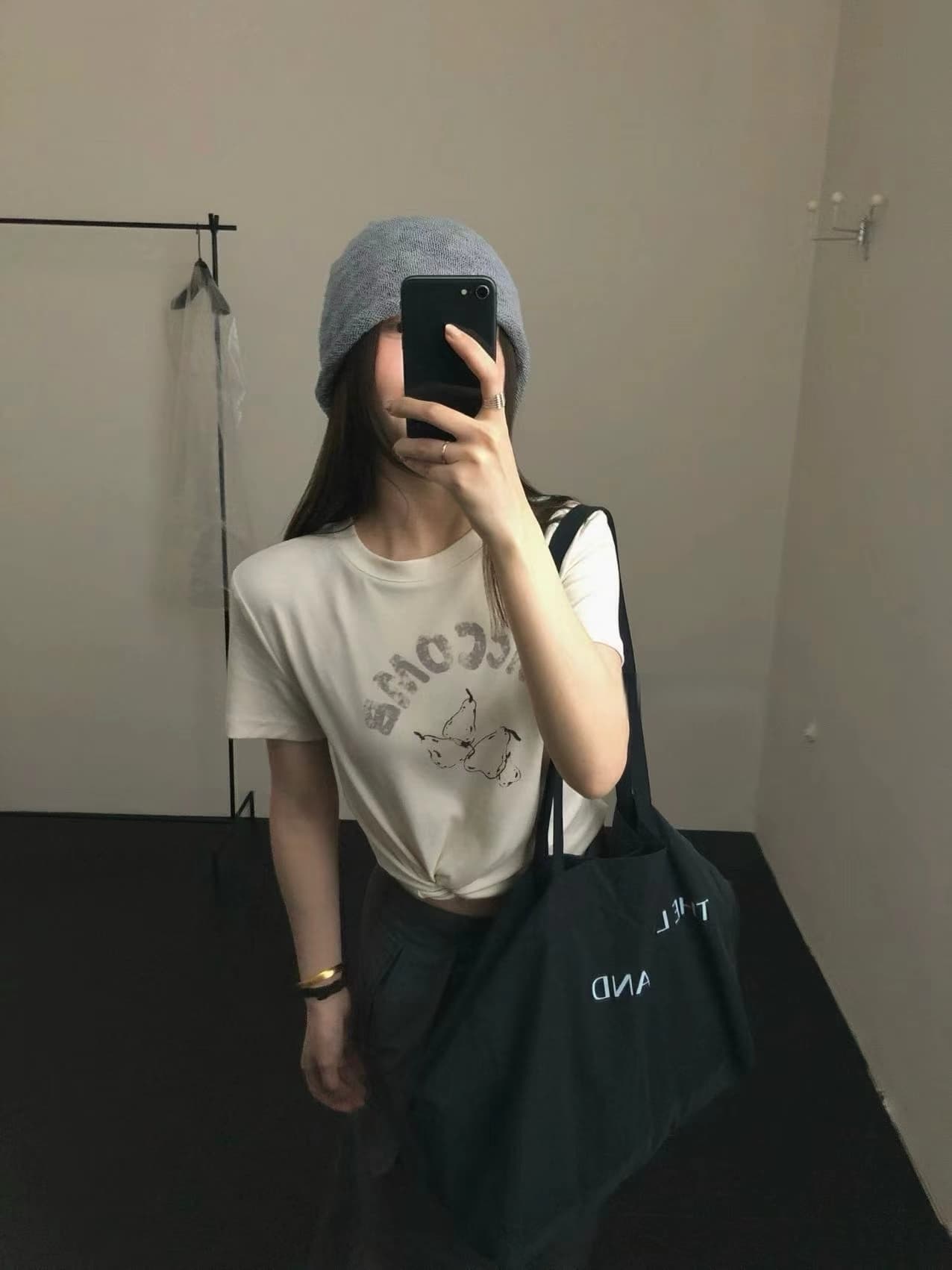 실사 26 여름 켜기 새로운 한 부서 미니멀리즘 라운드 넥 재미있는 패턴 반팔 티셔츠 상세 이미지 9