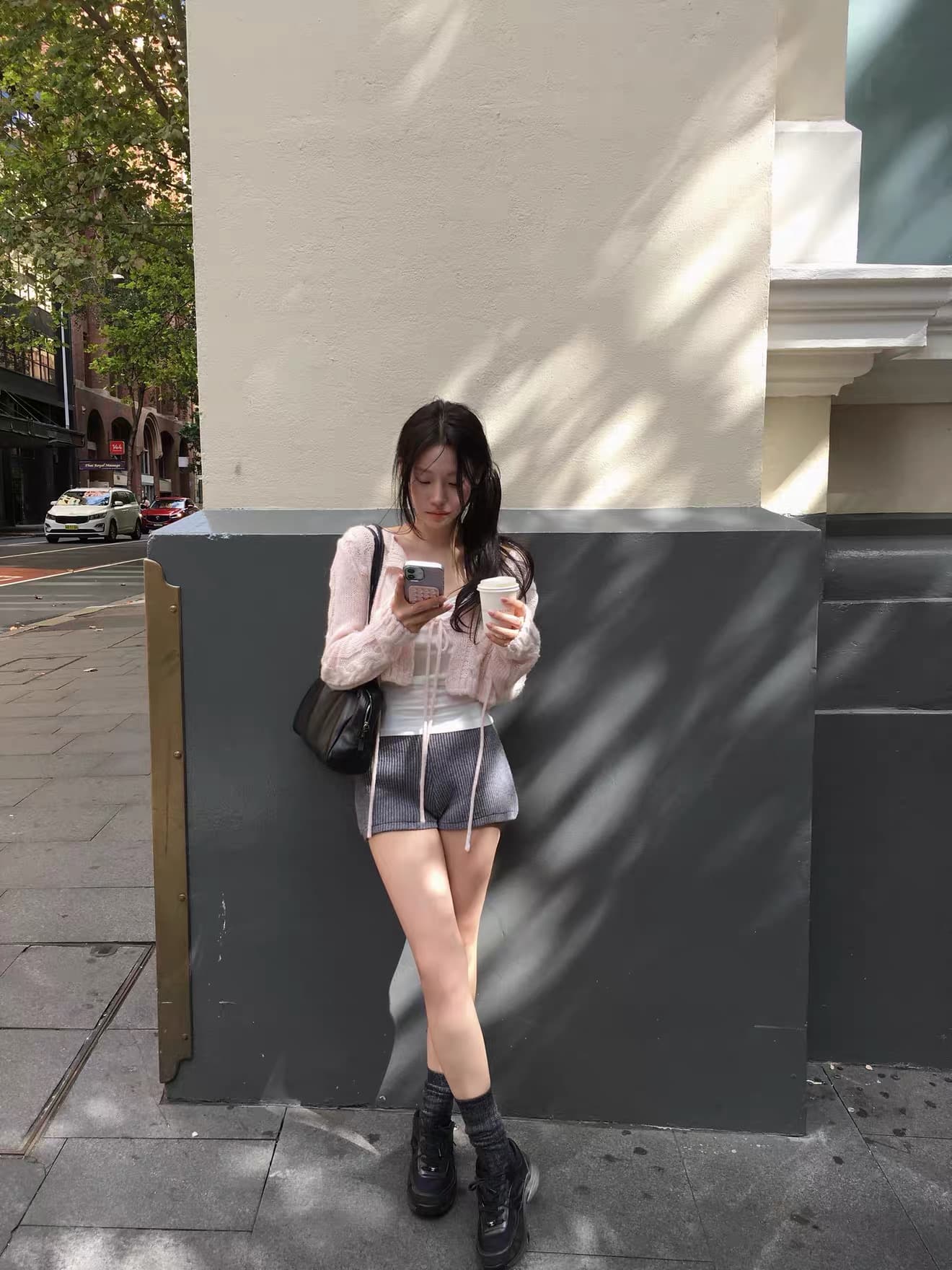2026 이른 가을 켜기 새로운 V넥 레이스업 레이스 오픈 가디건 여성 프랑스식 부드러운 바람 재킷 작은 숄 맨위 상세 이미지 7