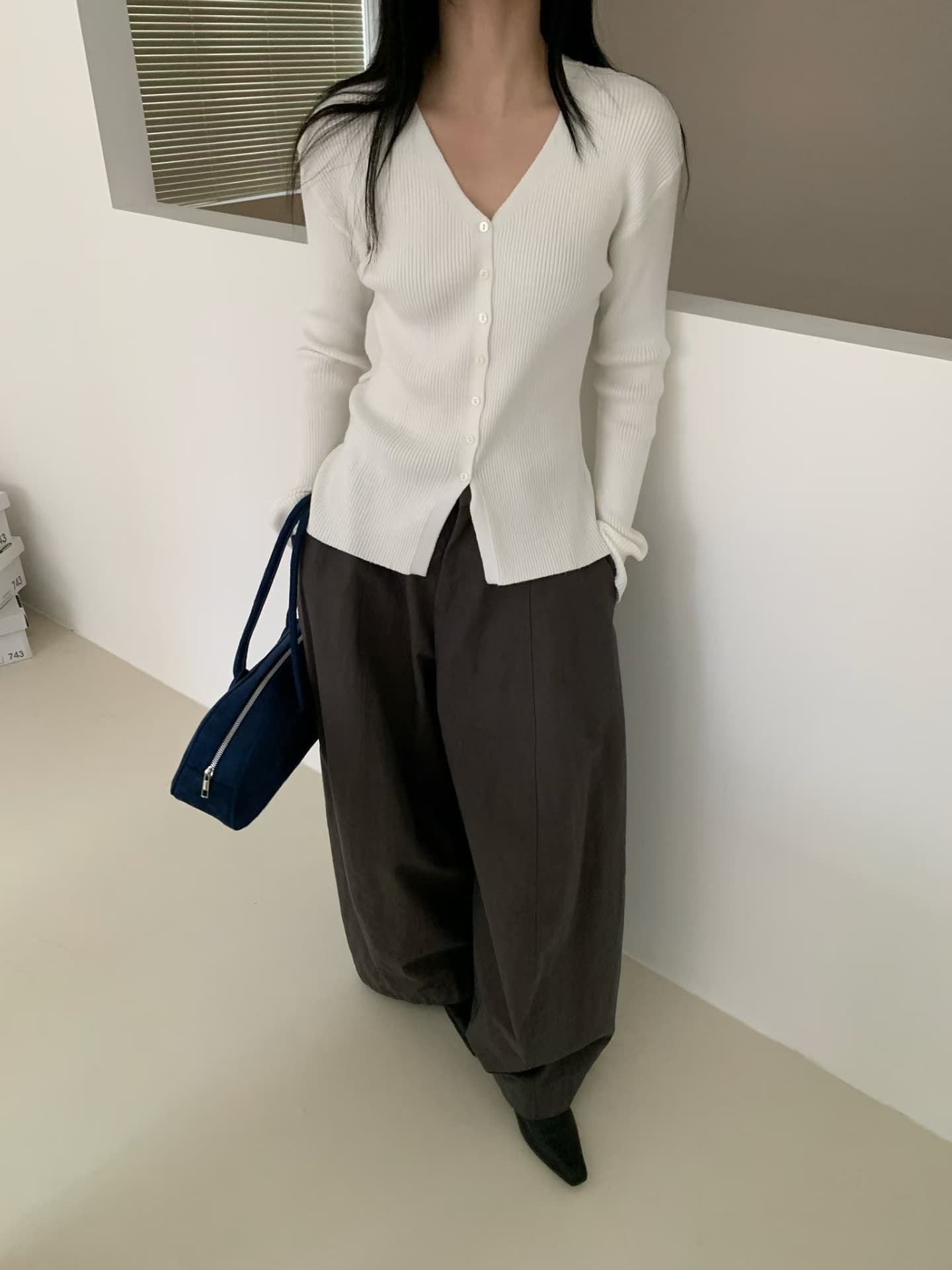 실사 가을 켜기 새로운 디자인 센스 V넥 니트 오픈 가디건 몸매 가꾸기 긴팔 스택 착용 스웨터 작은 외투 상세 이미지 21