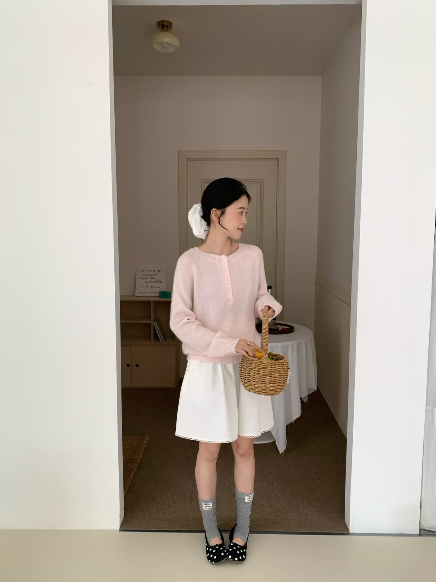 실사 26 가을 켜기 새로운 캐주얼 다용도 부서 버클 풀오버 라운드 넥 루즈핏 슬림해 보이는 긴팔 니트 스웨터 맨위 상세 이미지 15