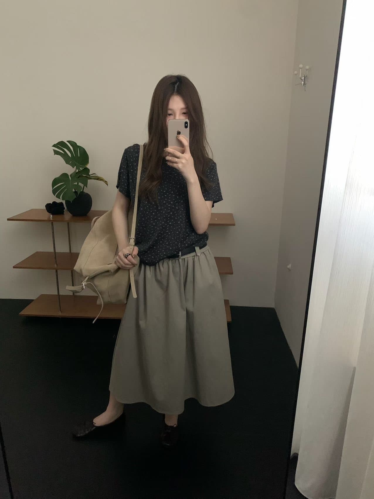 실사 26 가을 켜기 새로운 꽃무늬 반팔 좋은 한 좋아 보인다. 한 부서 다용도 상체 자이언트 슬림해 보이는 반팔 티셔츠 상세 이미지 4