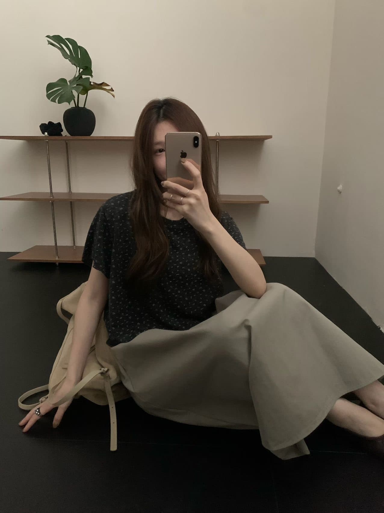 실사 26 가을 켜기 새로운 꽃무늬 반팔 좋은 한 좋아 보인다. 한 부서 다용도 상체 자이언트 슬림해 보이는 반팔 티셔츠 상세 이미지 6