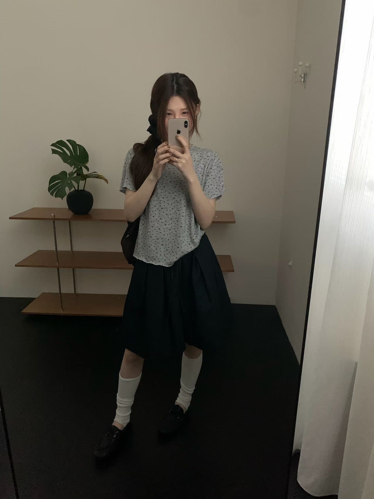 실사 26 가을 켜기 새로운 꽃무늬 반팔 좋은 한 좋아 보인다. 한 부서 다용도 상체 자이언트 슬림해 보이는 반팔 티셔츠 상세 이미지 12
