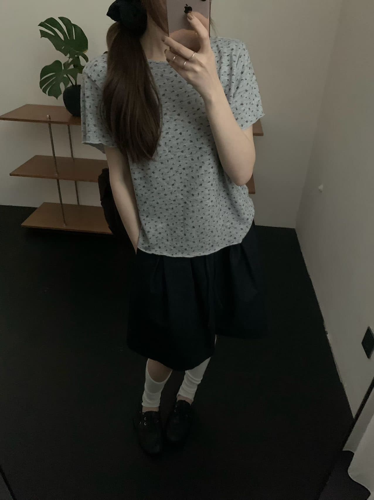 실사 26 가을 켜기 새로운 꽃무늬 반팔 좋은 한 좋아 보인다. 한 부서 다용도 상체 자이언트 슬림해 보이는 반팔 티셔츠 상세 이미지 13