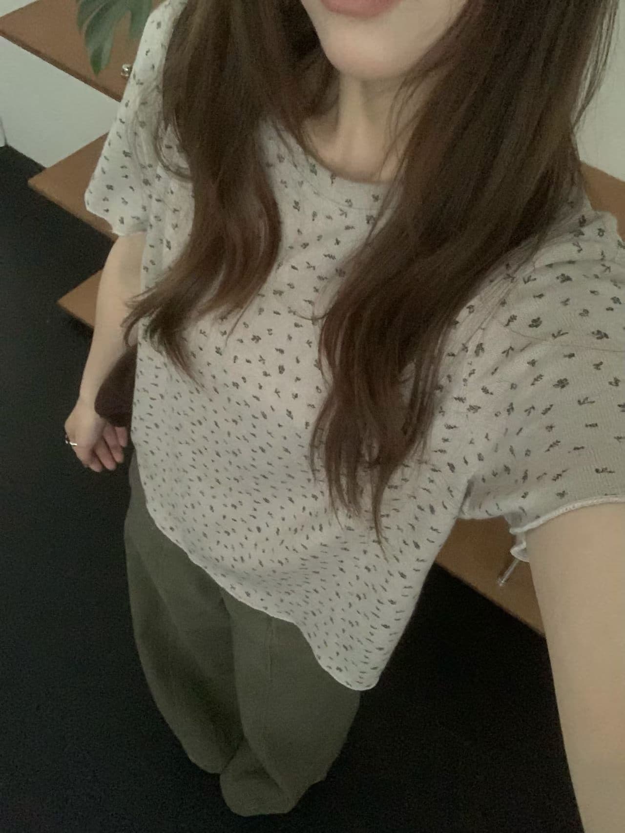 실사 26 가을 켜기 새로운 꽃무늬 반팔 좋은 한 좋아 보인다. 한 부서 다용도 상체 자이언트 슬림해 보이는 반팔 티셔츠 상세 이미지 22