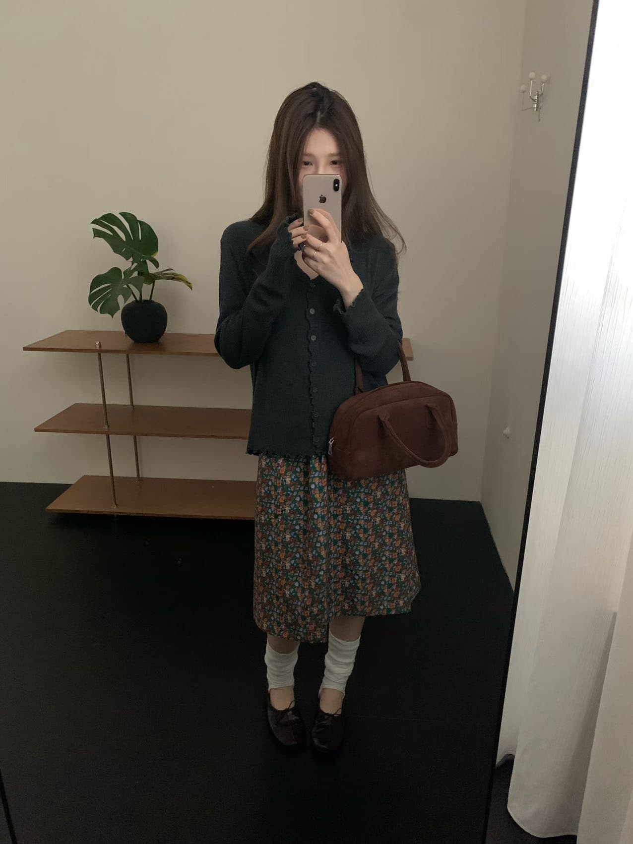 실사 2026 가을 켜기 새로운 한 부서 다용도 달콤함 프릴 네클라인 슬림해 보이는 니트 오픈 가디건 상세 이미지 16